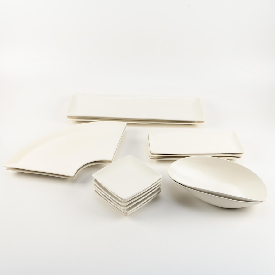 Modern White Ceramic Serveware