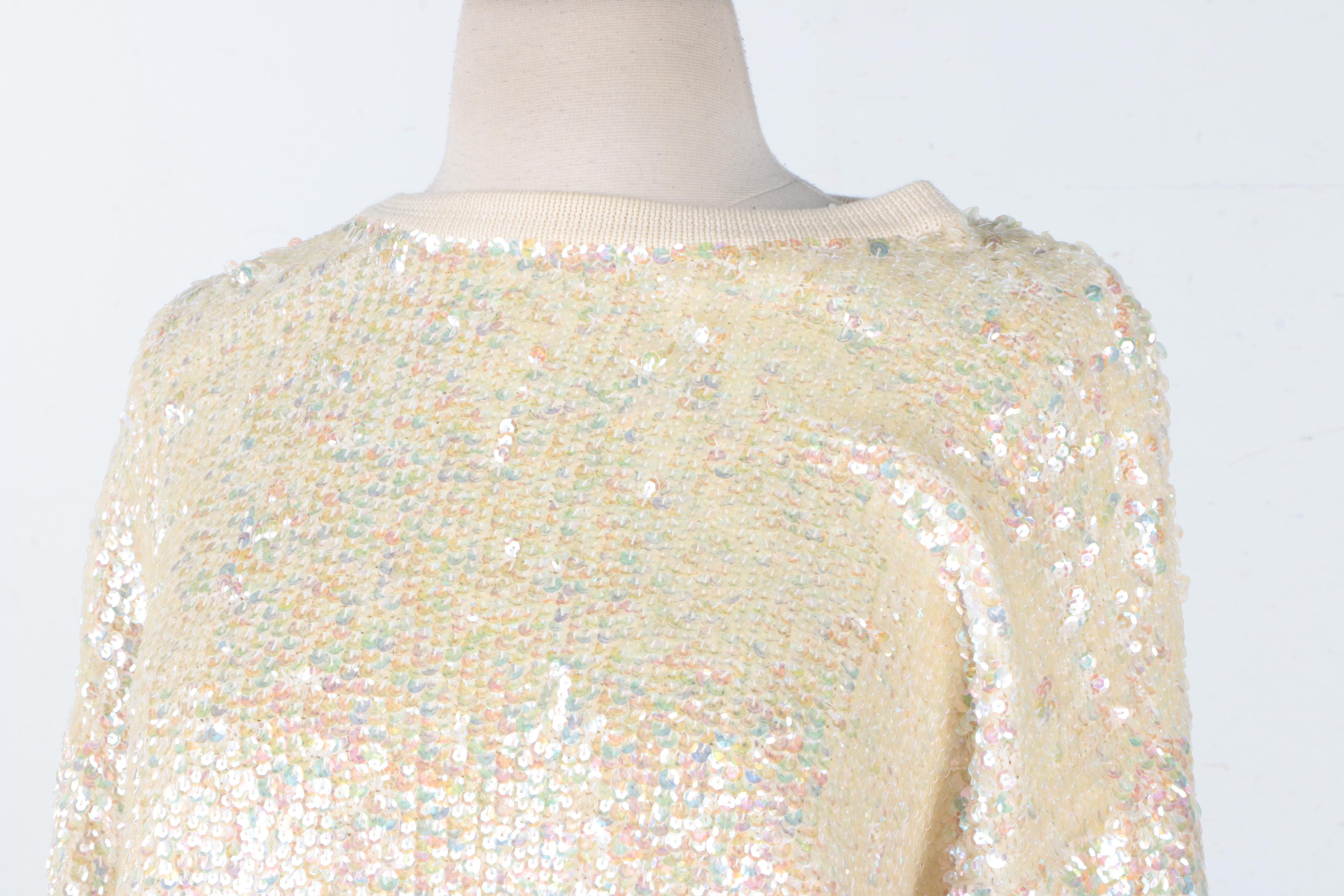 DKNY Sweater With Sequin Embellishments