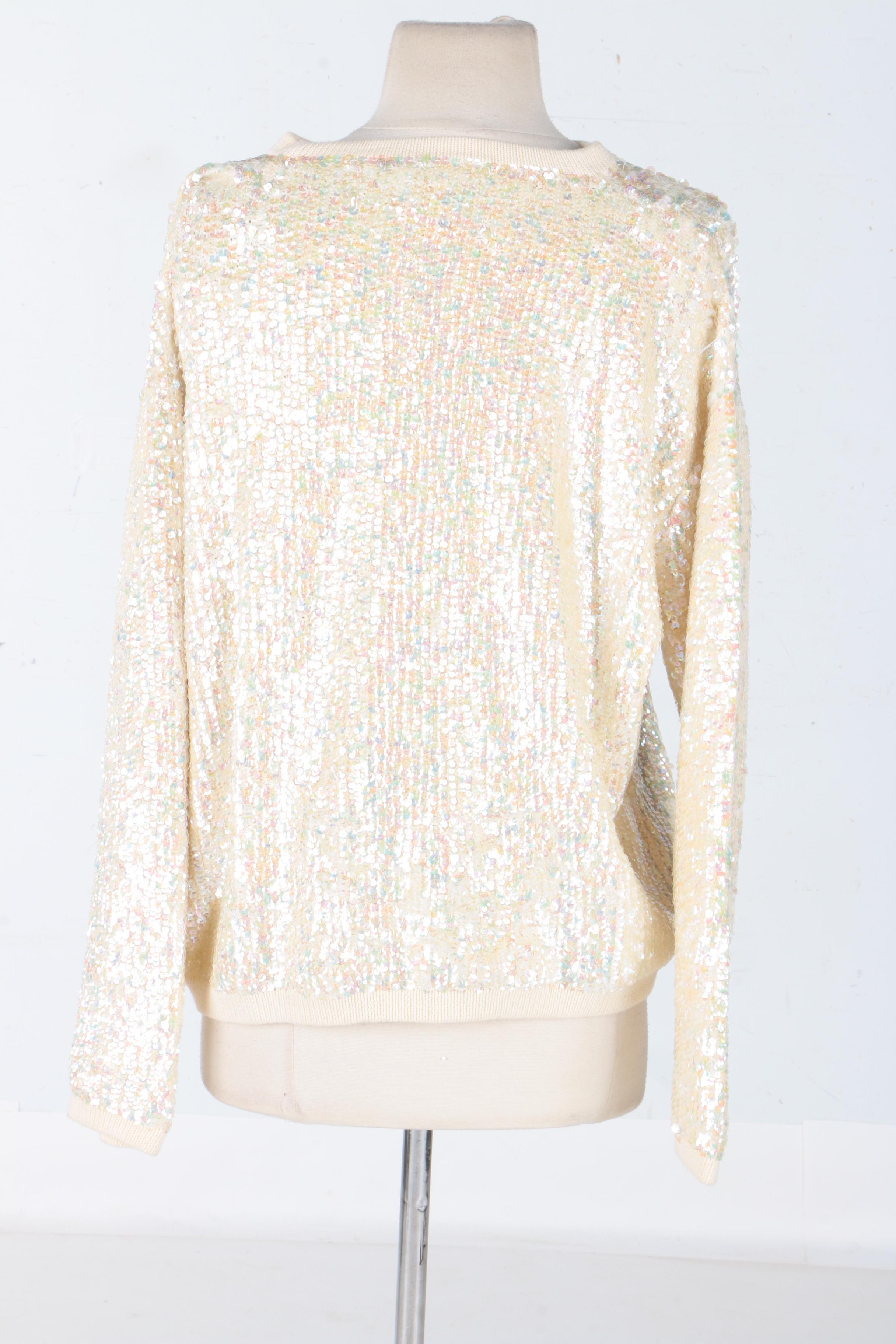 DKNY Sweater With Sequin Embellishments