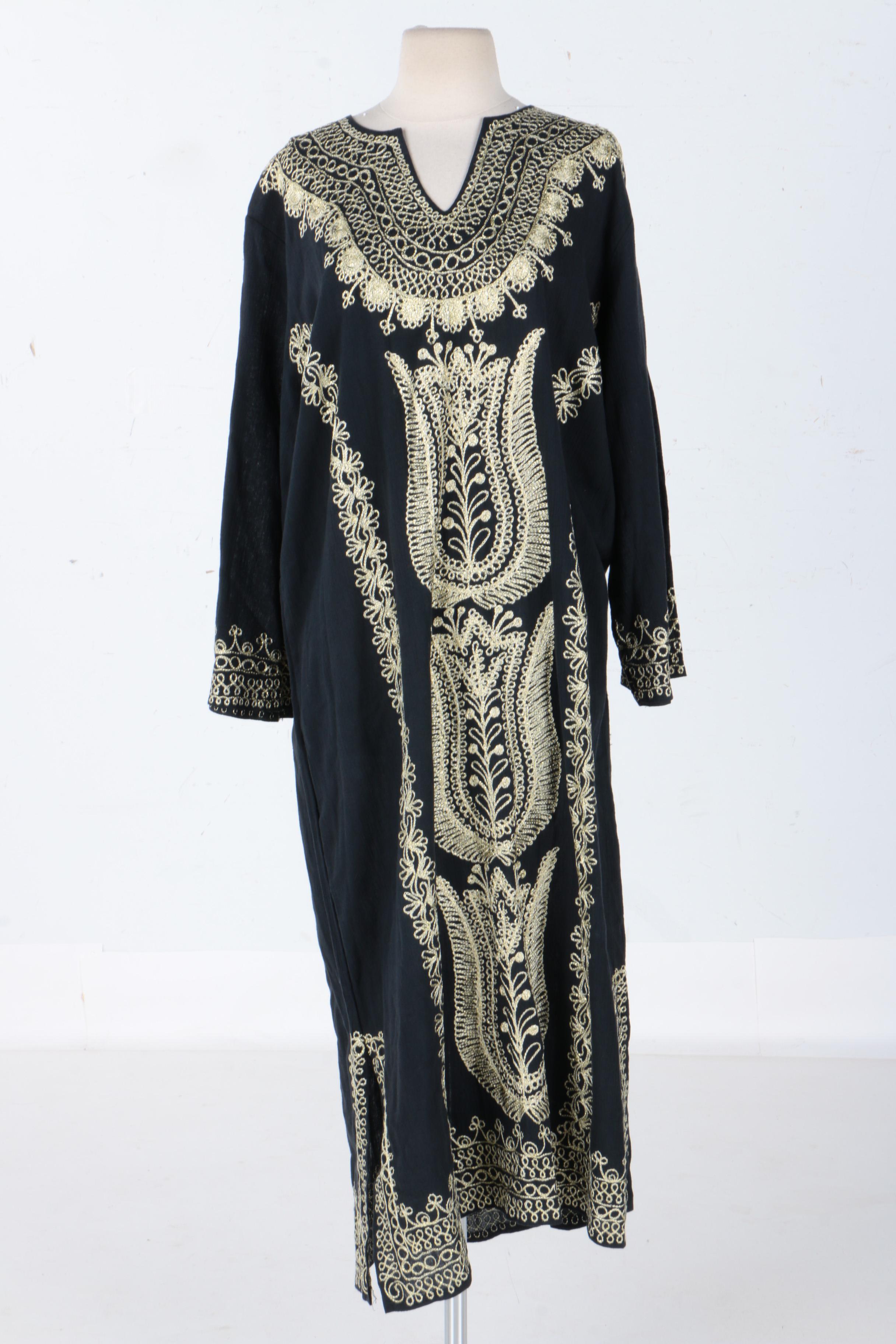 Embroidered Full Length Dress
