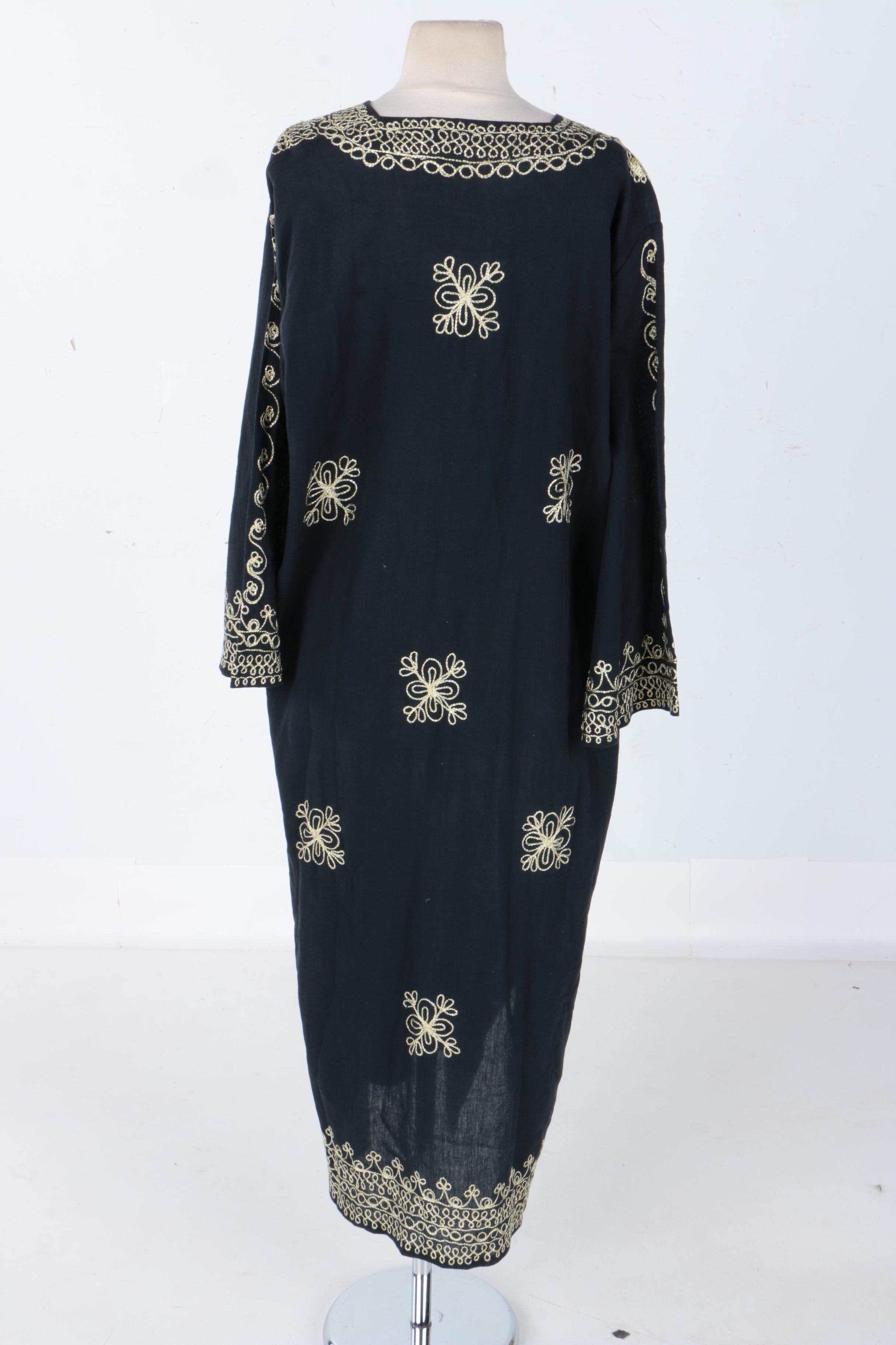 Embroidered Full Length Dress