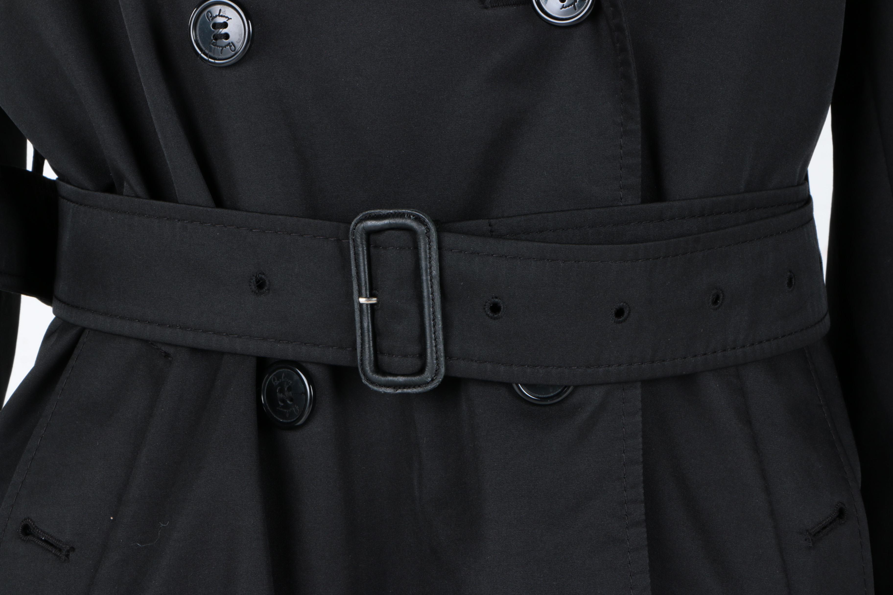 Women's Burberry Hooded Double-Breasted Trench Coat