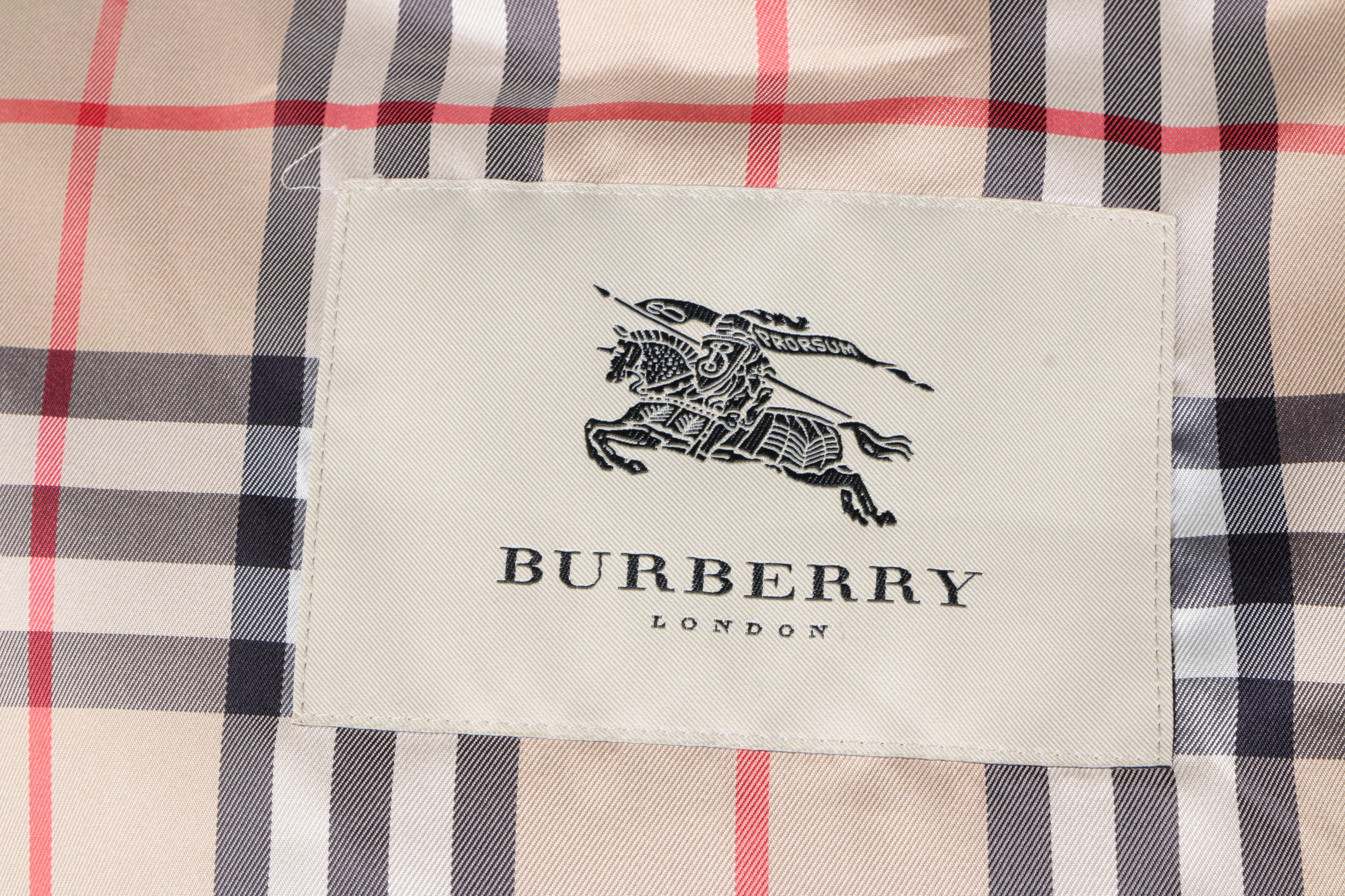 Women's Burberry Hooded Double-Breasted Trench Coat