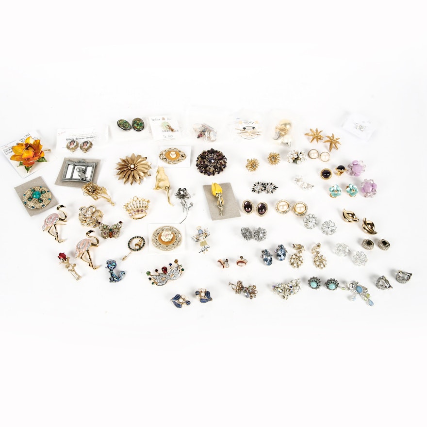 Large Selection of Vintage and Costume Jewelry