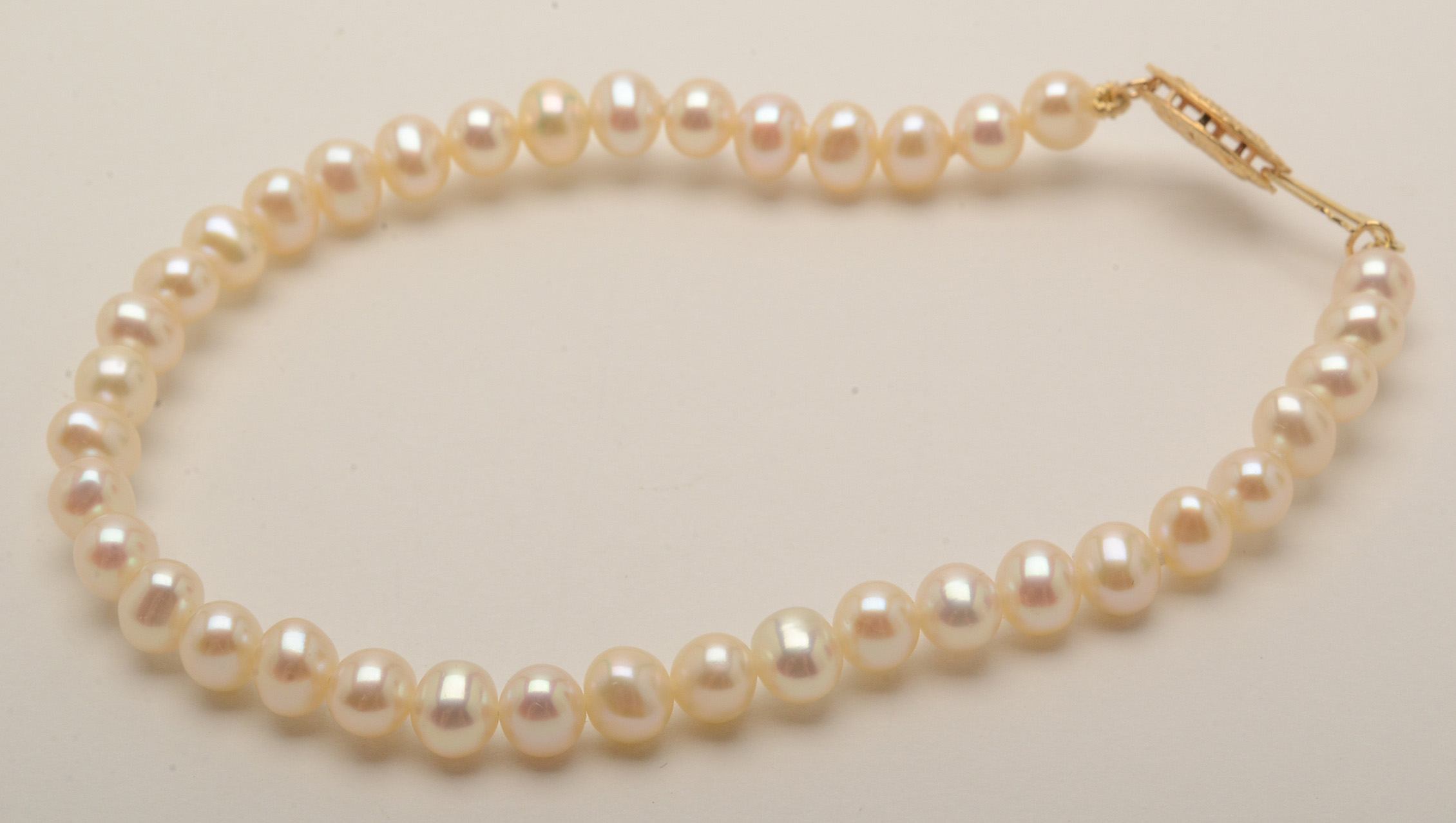 Grand-Parure Cultured Button Pearl Set with 14K Gold Clasps