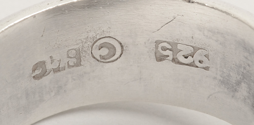 Sterling Silver Mother of Pearl Ring