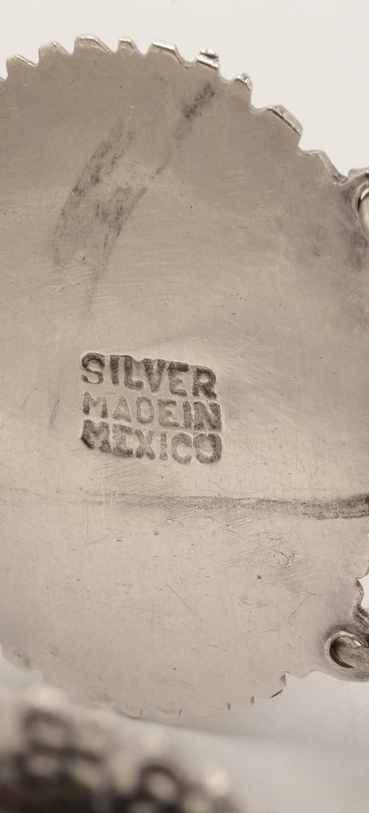 Vintage Mexican Sterling Silver and Calcite Link Bracelet