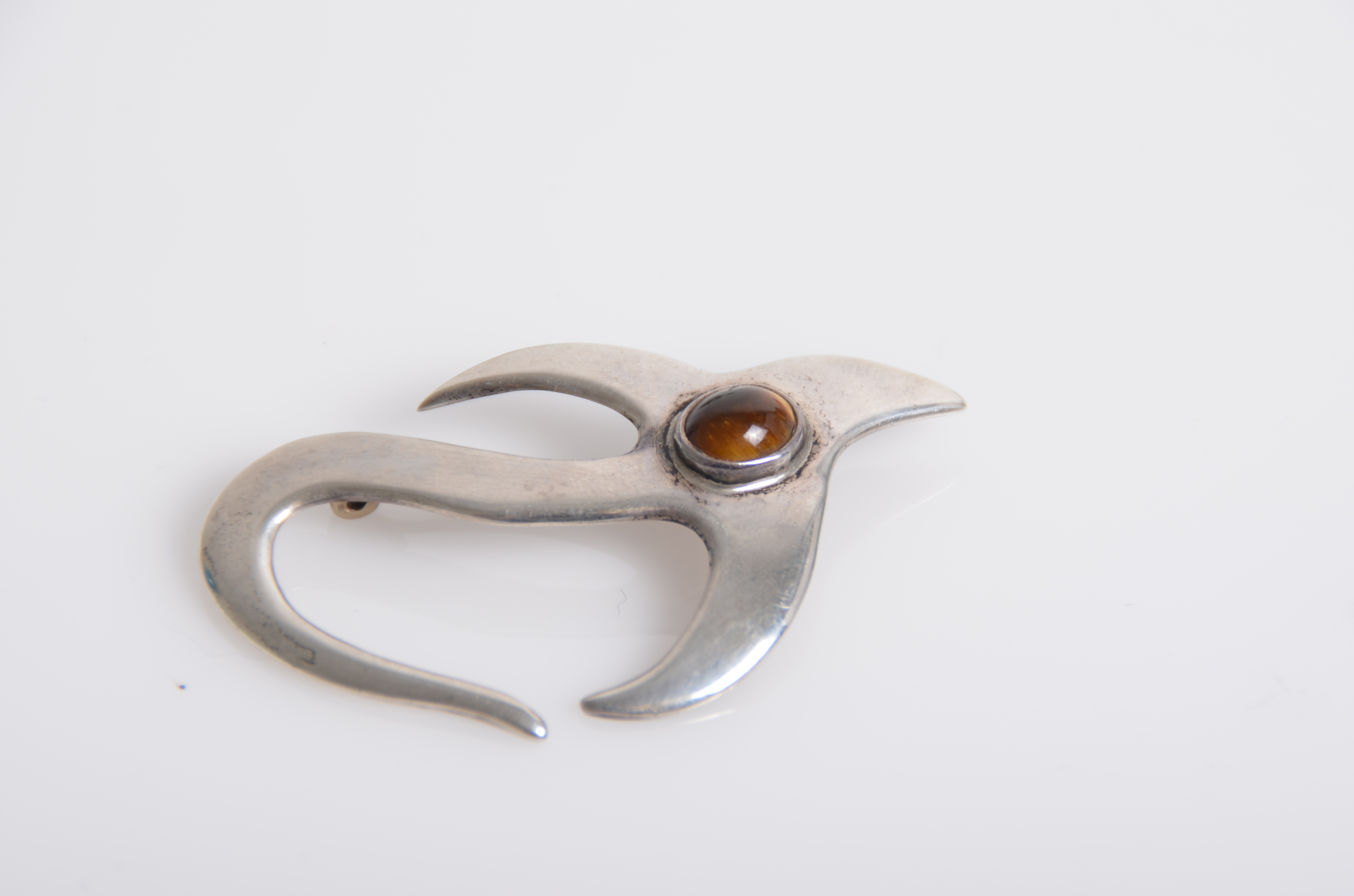 Collection of Sterling Silver Brooches Including Taxco