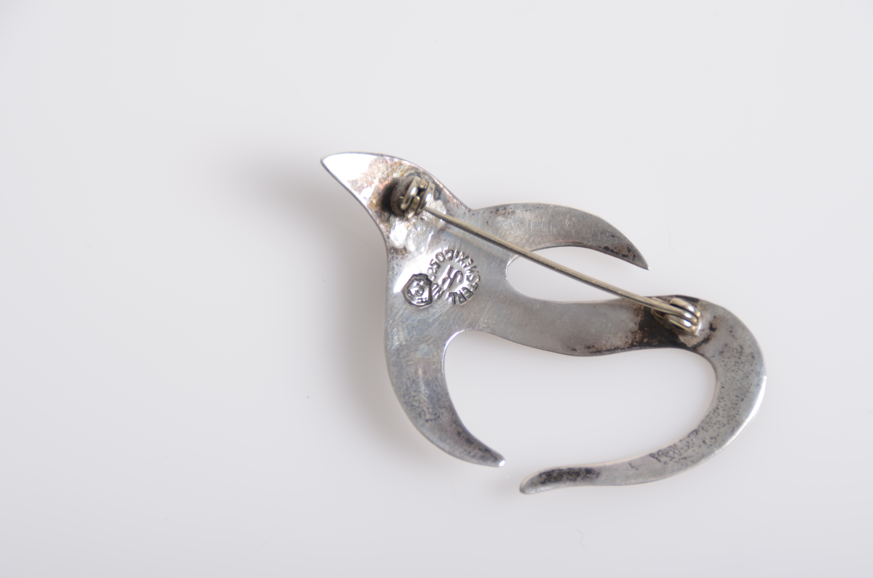 Collection of Sterling Silver Brooches Including Taxco