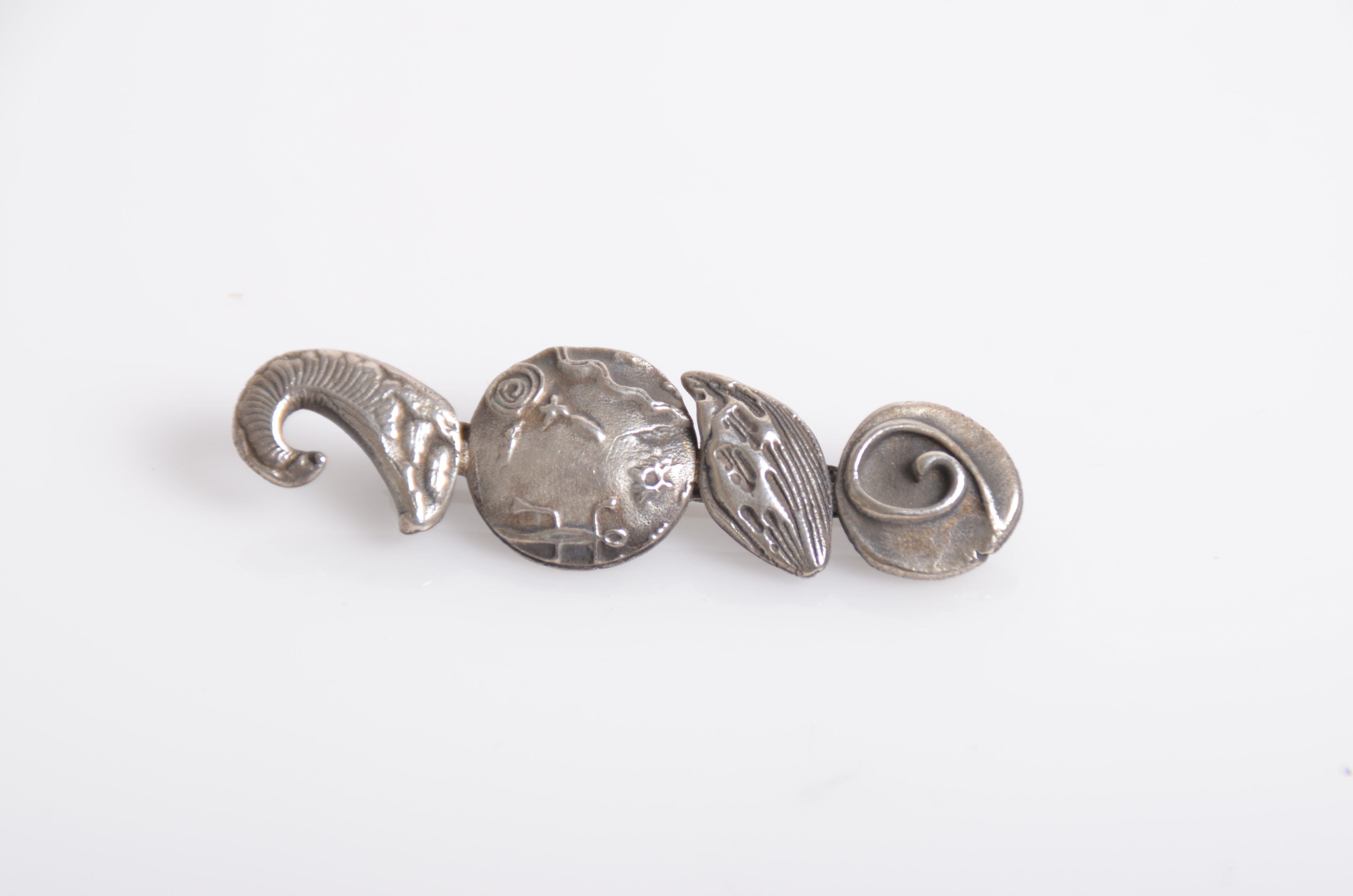 Collection of Vintage Mexican and Native American Inspired Sterling Silver Brooches