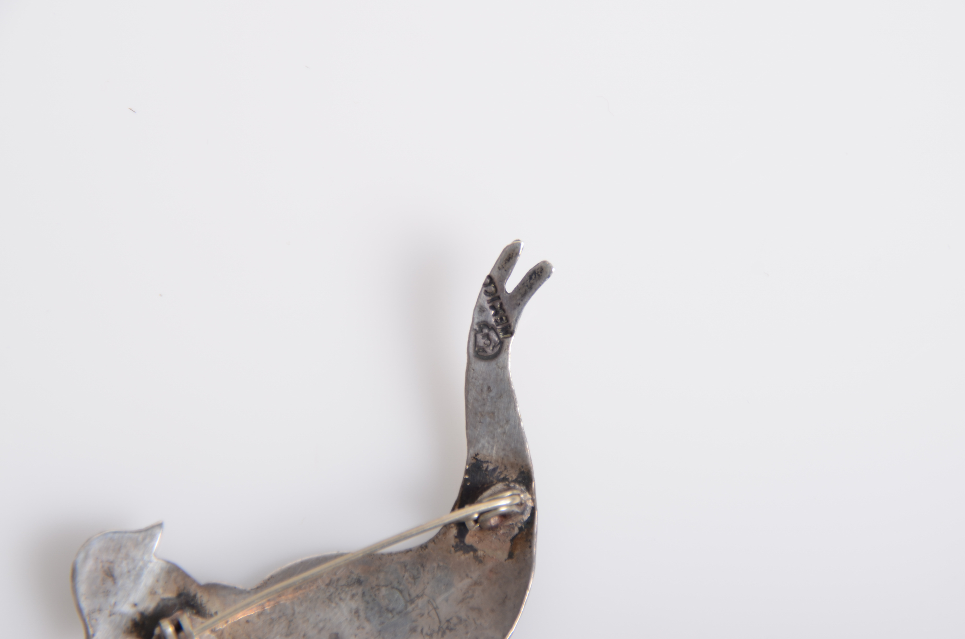 Collection of Vintage Mexican and Native American Inspired Sterling Silver Brooches