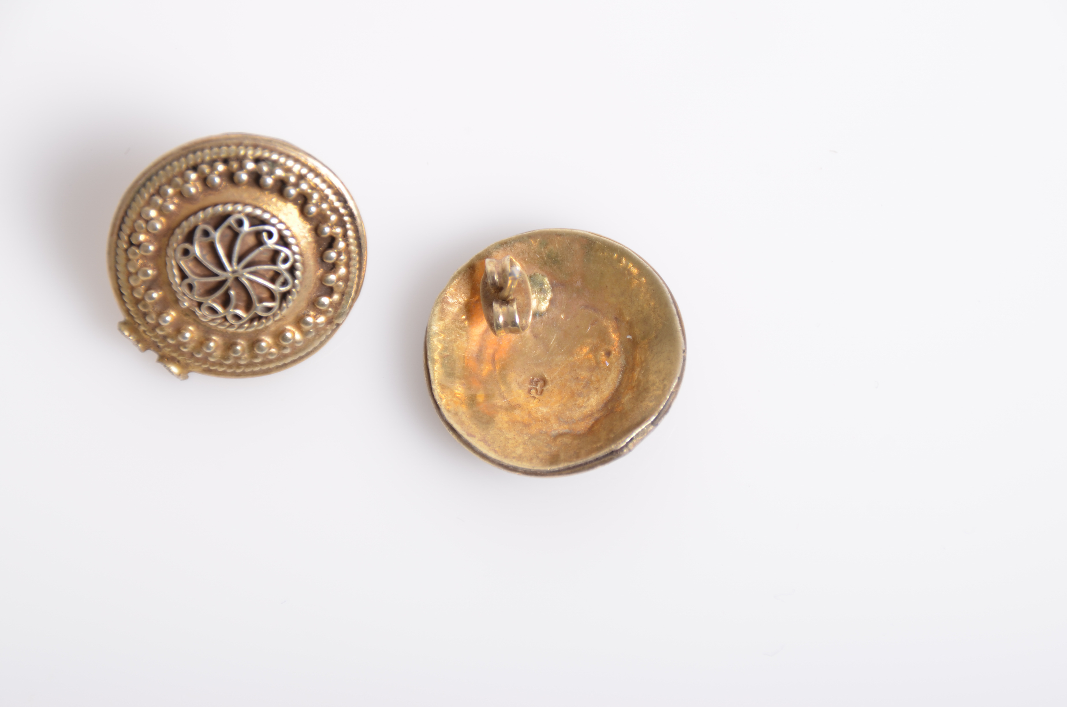 Collection of Vintage Sterling Silver Earrings Including Navajo