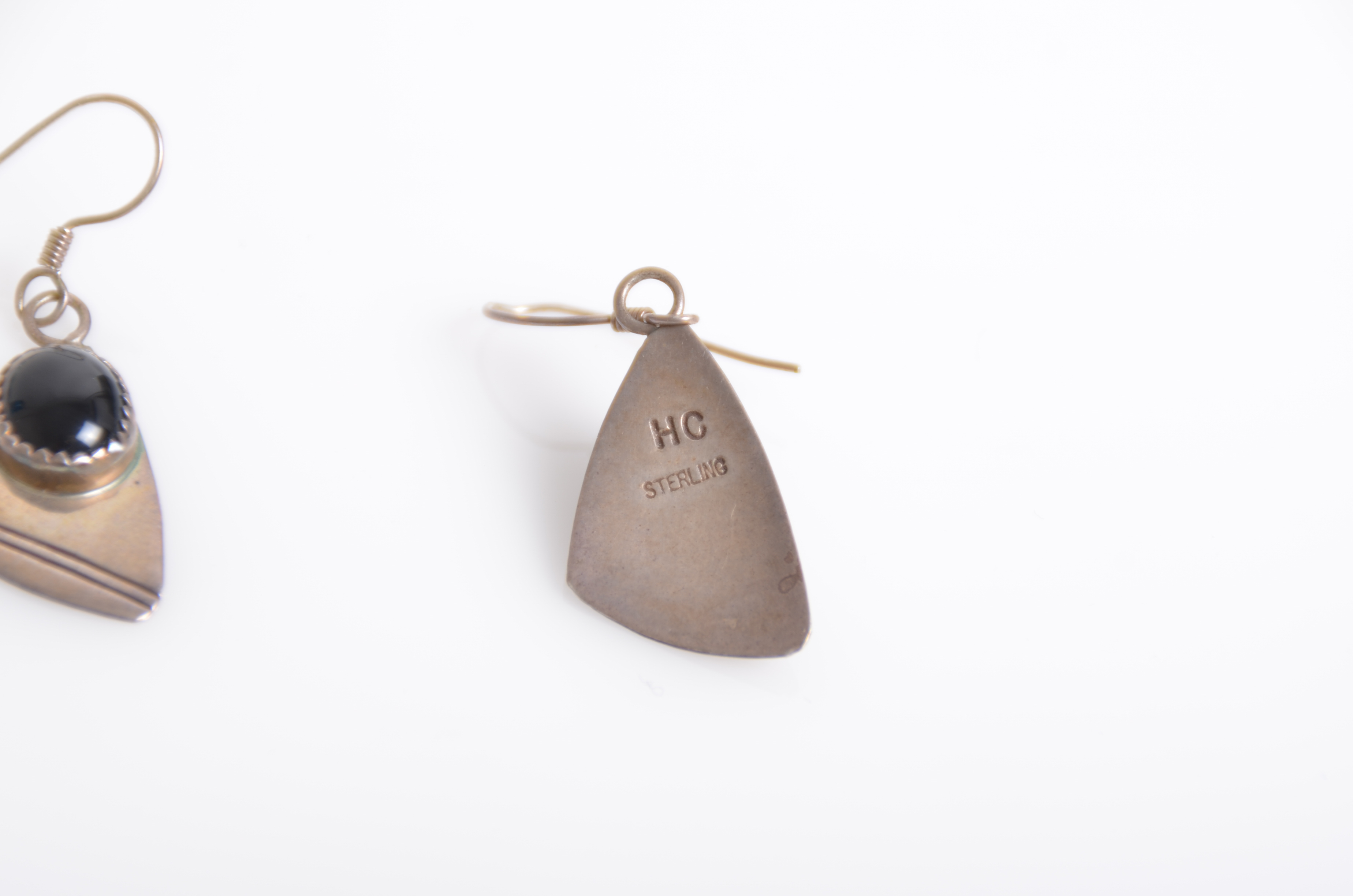 Collection of Vintage Sterling Silver Earrings Including Navajo