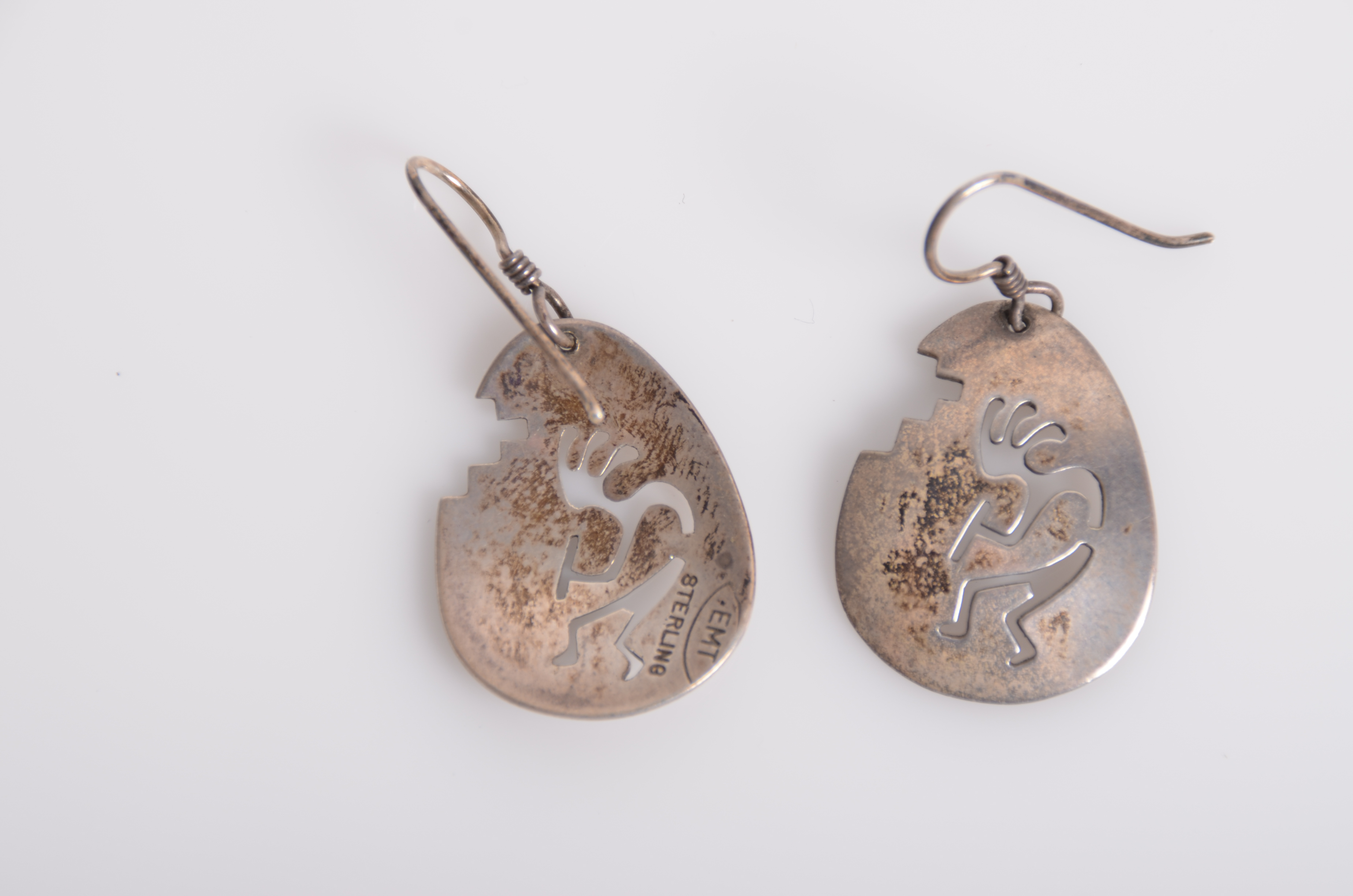 Collection of Vintage Sterling Silver Dangle Earrings Including Dan Jackson Navajo