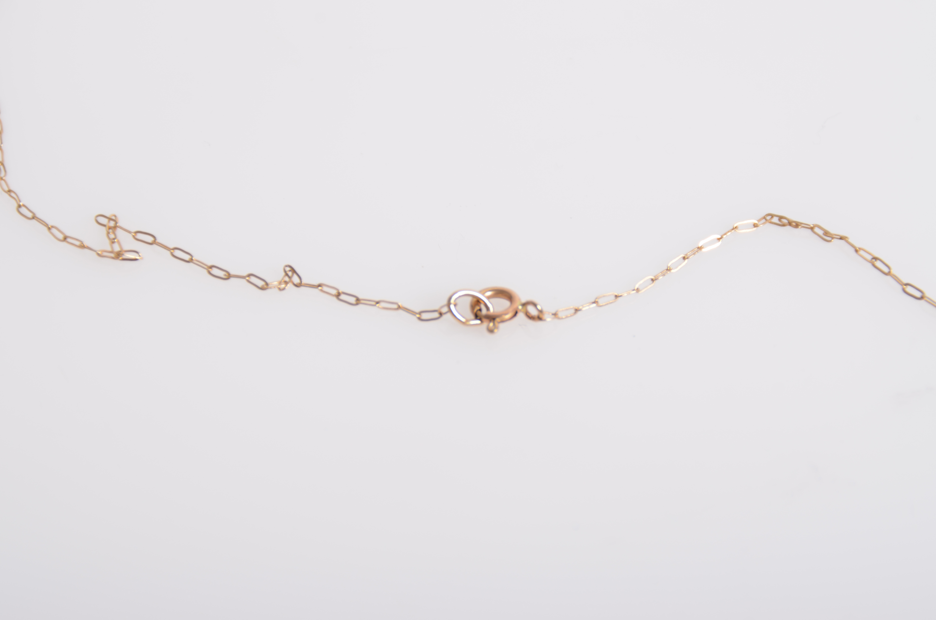 14K Yellow Gold and Freshwater Pearl Earrings and Necklace Chain