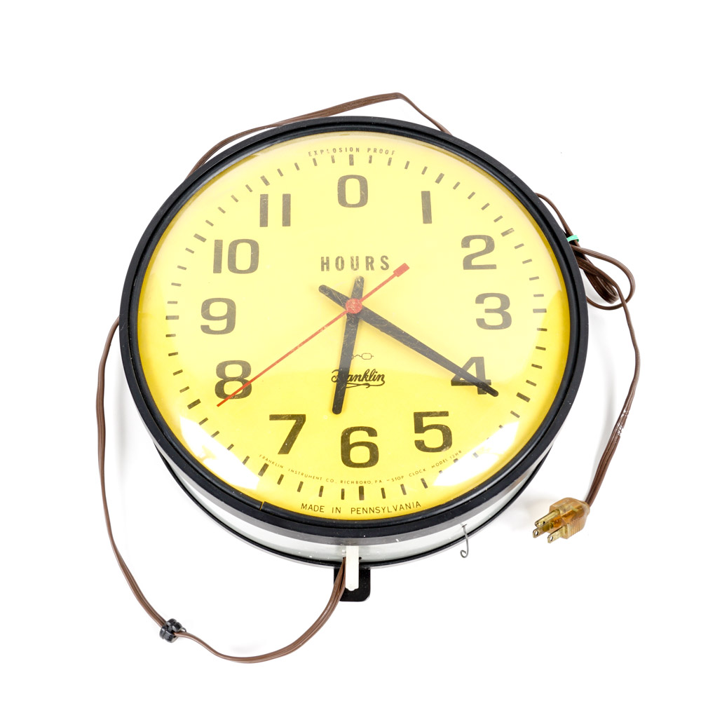 Vintage "Explosion Proof" Franklin Wall Clock
