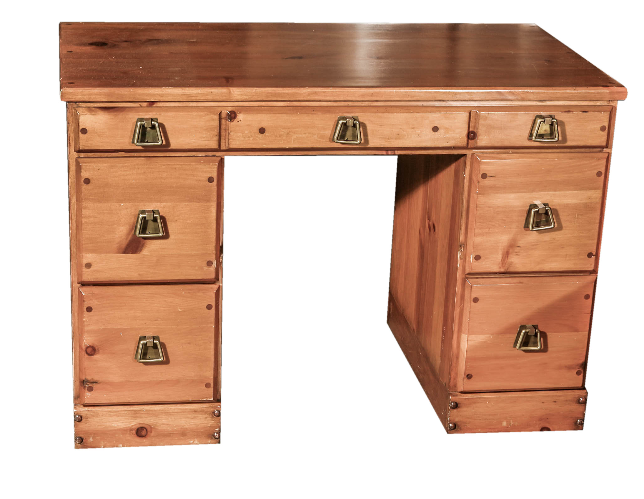 Vintage Pair of Twin Beds and Desk by Habitant