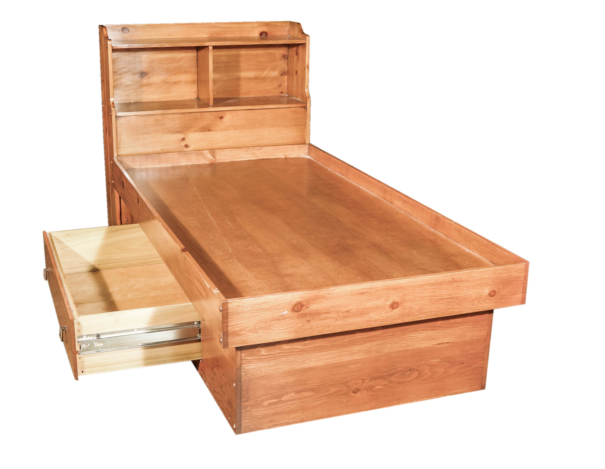 Vintage Pair of Twin Beds and Desk by Habitant