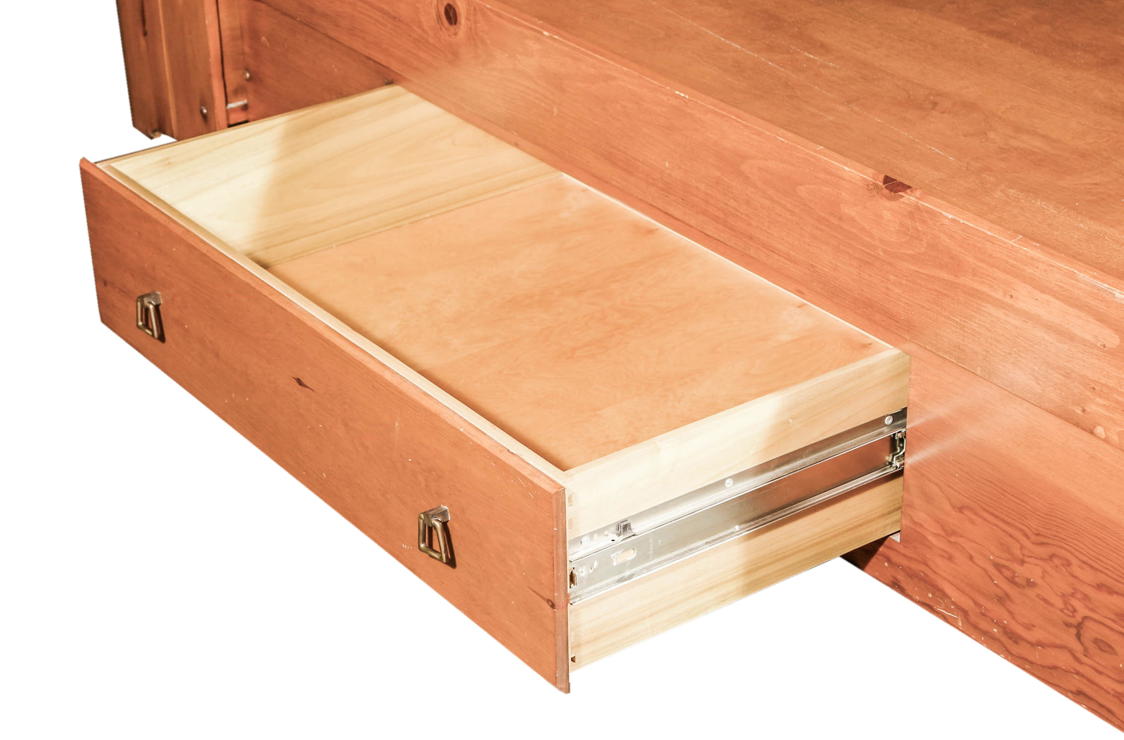 Vintage Pair of Twin Beds and Desk by Habitant