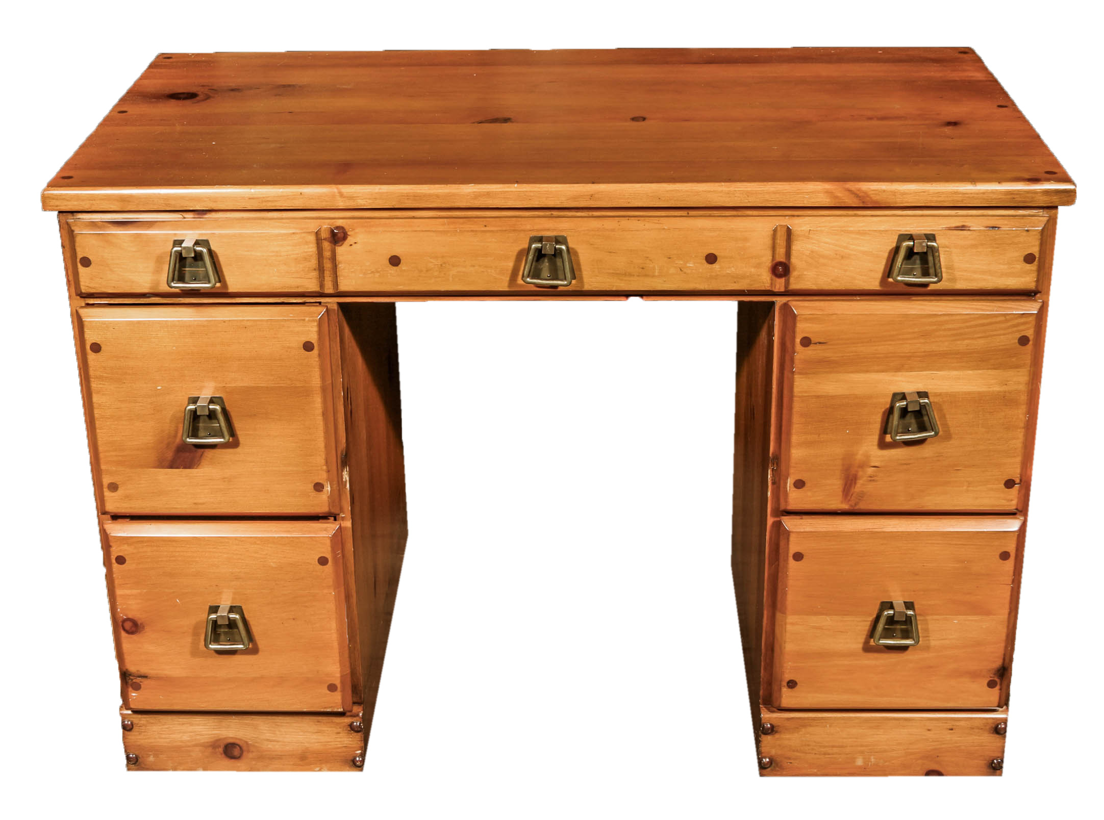 Vintage Pair of Twin Beds and Desk by Habitant