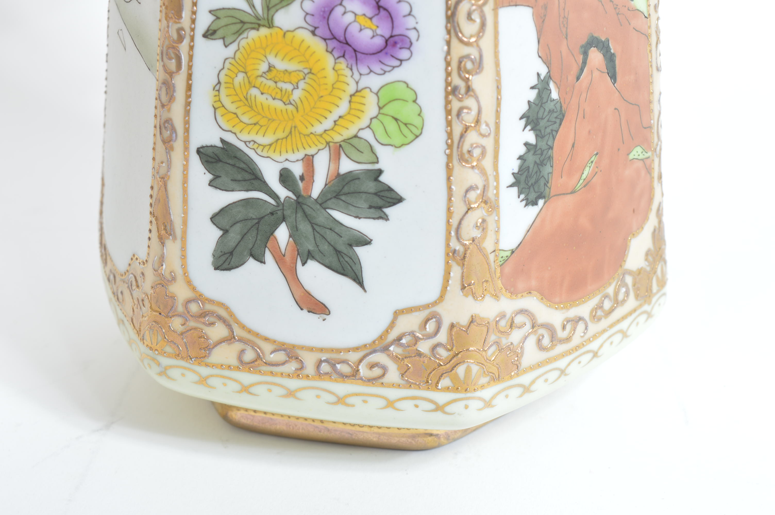 Morimura Bros Hand Painted Nippon Vase