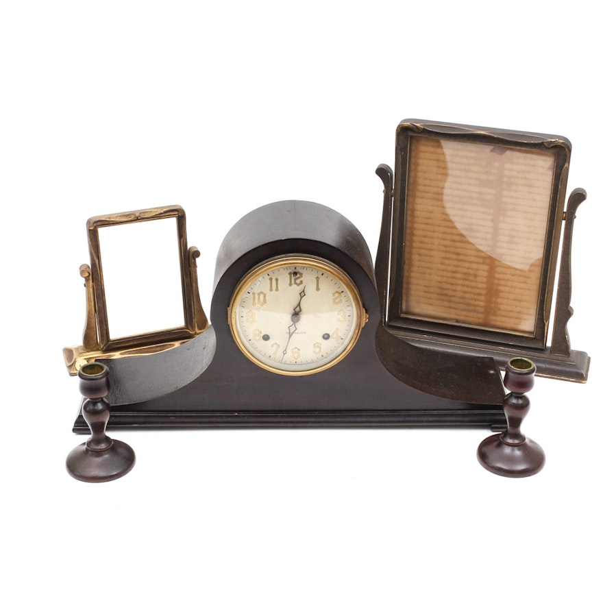 New Haven Mantle Clock and Decorative Items