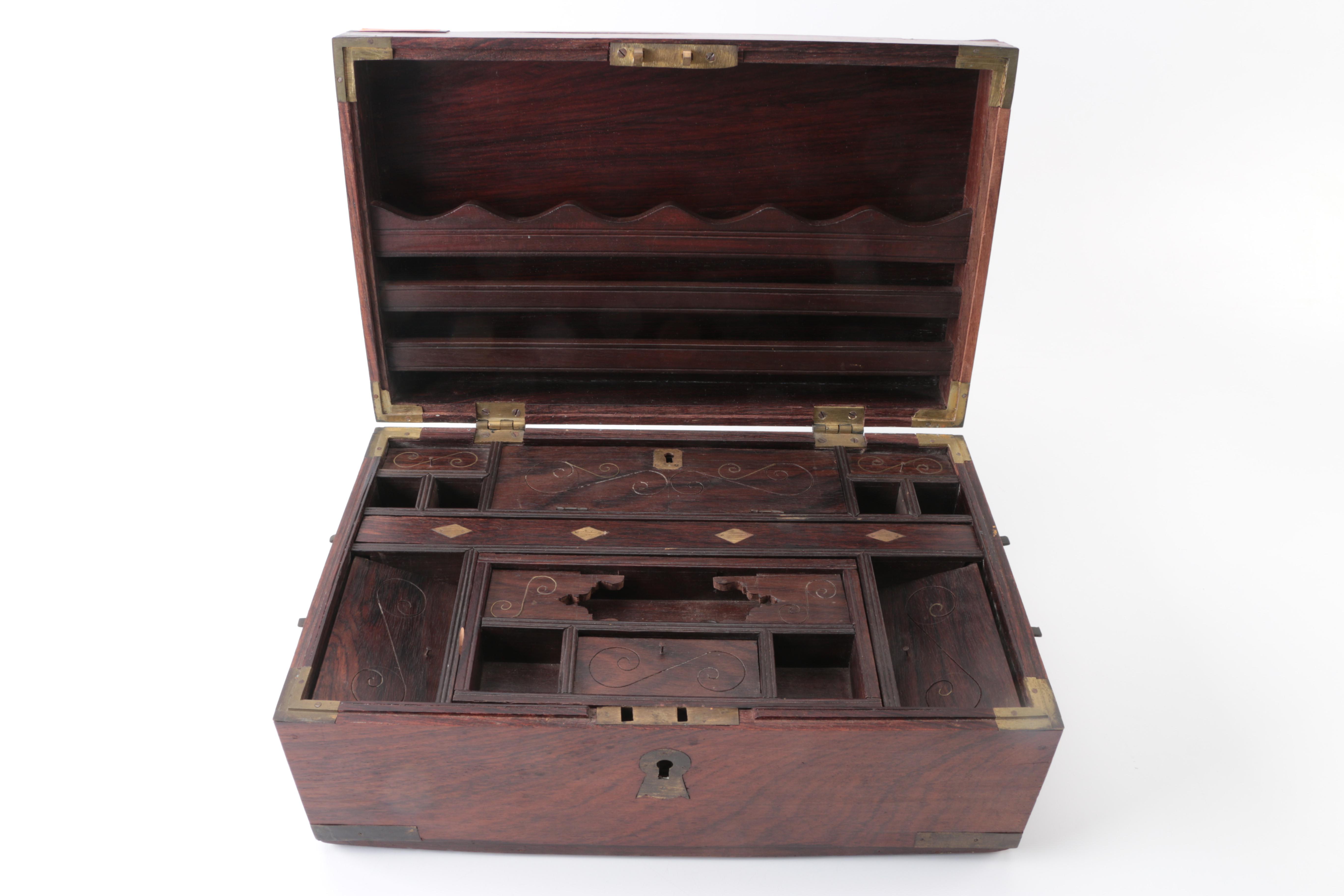 Gentleman's Office Wooden Lock Box