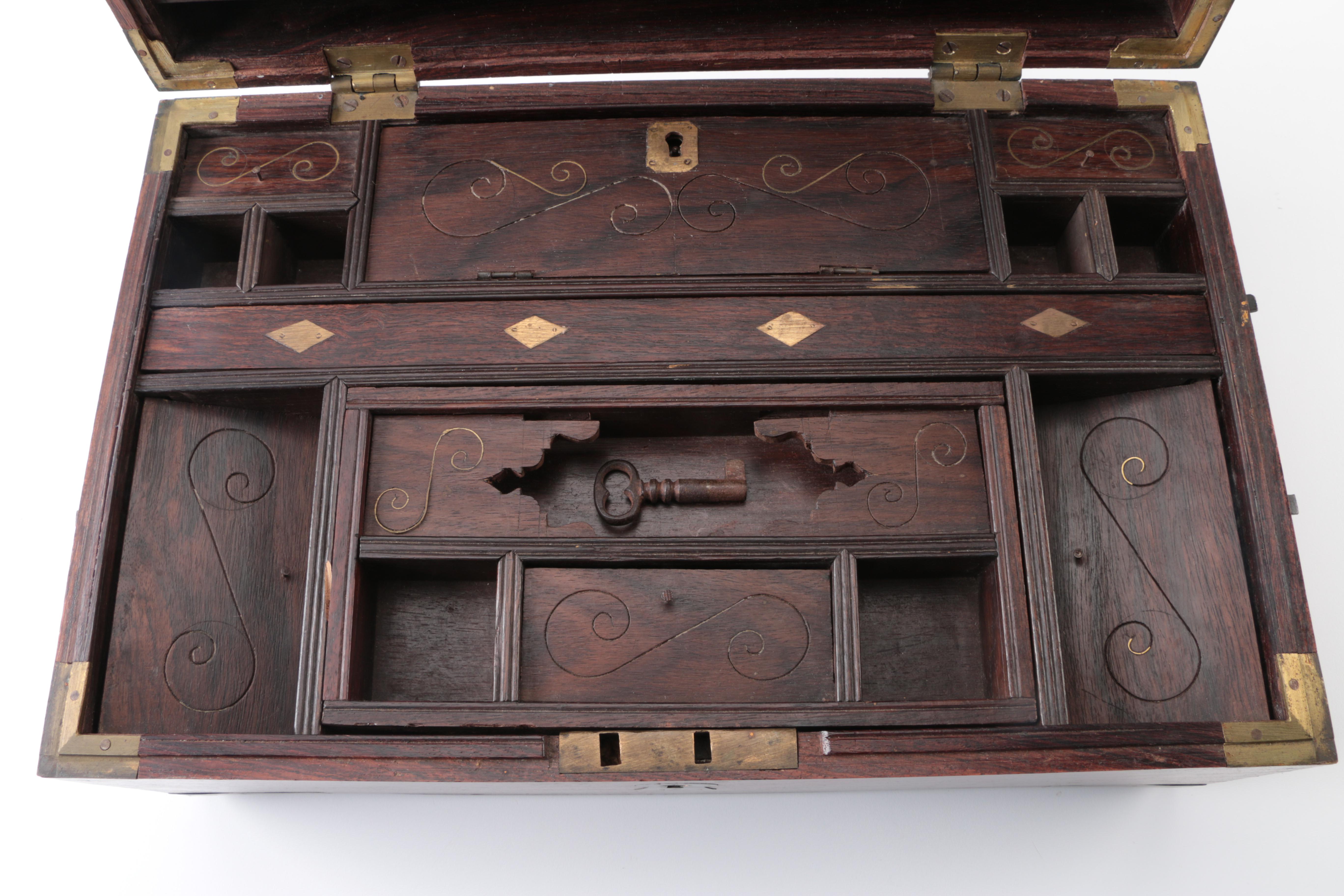 Gentleman's Office Wooden Lock Box