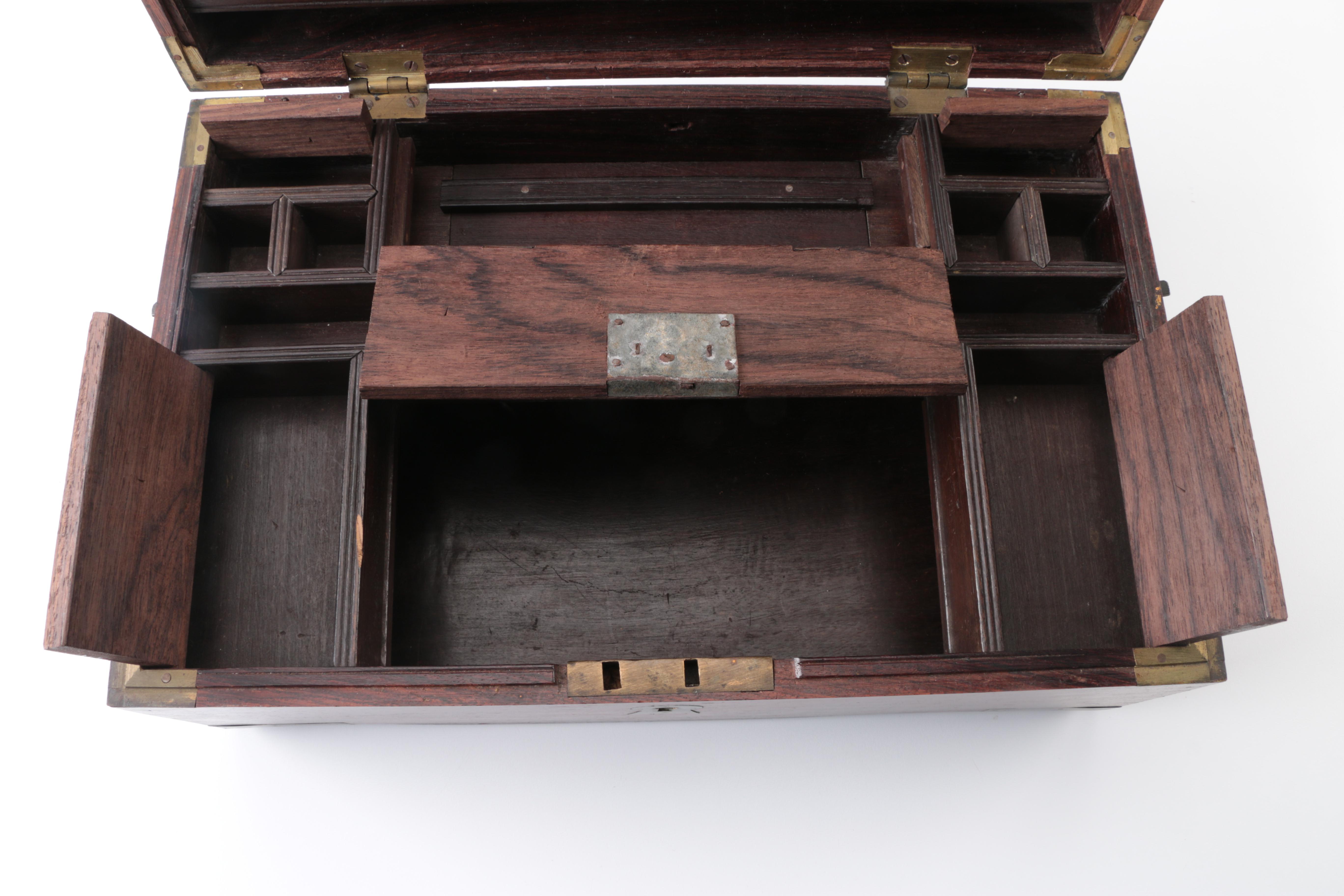 Gentleman's Office Wooden Lock Box