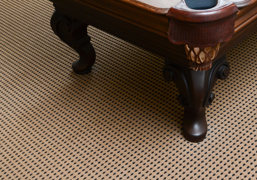 Oak Pool Table by Olhausen With Pool Cues, Ball Set, Brush, and Rack