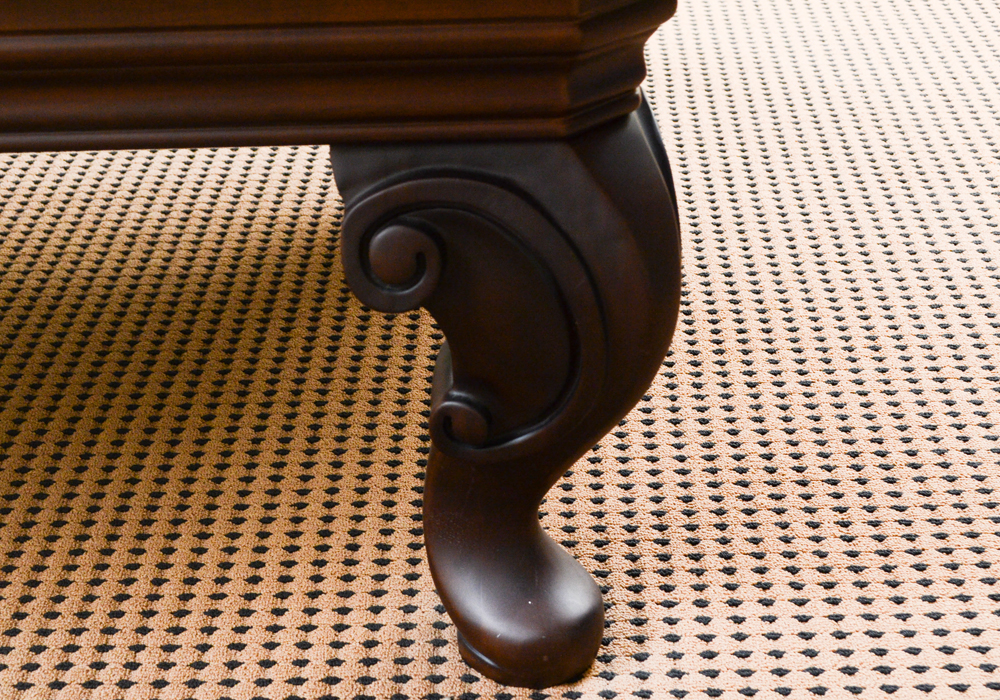 Oak Pool Table by Olhausen With Pool Cues, Ball Set, Brush, and Rack