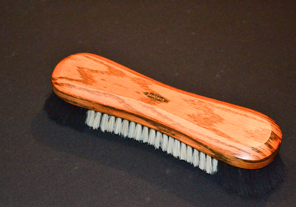 Oak Pool Table by Olhausen With Pool Cues, Ball Set, Brush, and Rack