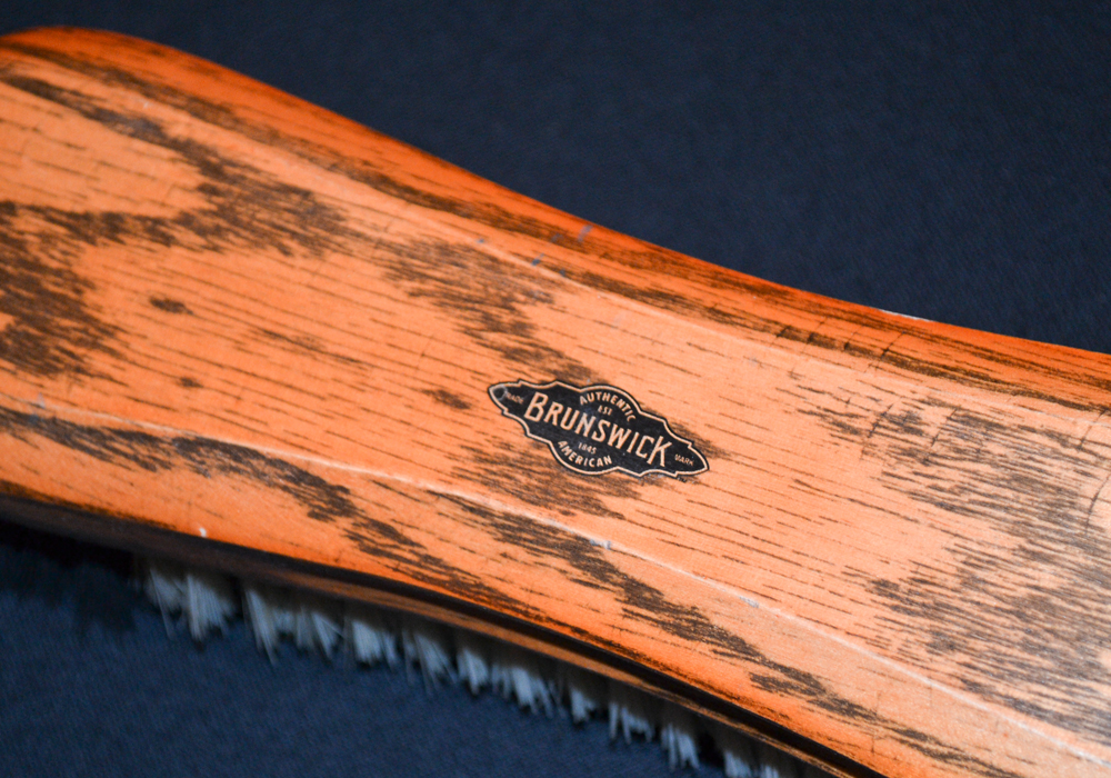 Oak Pool Table by Olhausen With Pool Cues, Ball Set, Brush, and Rack