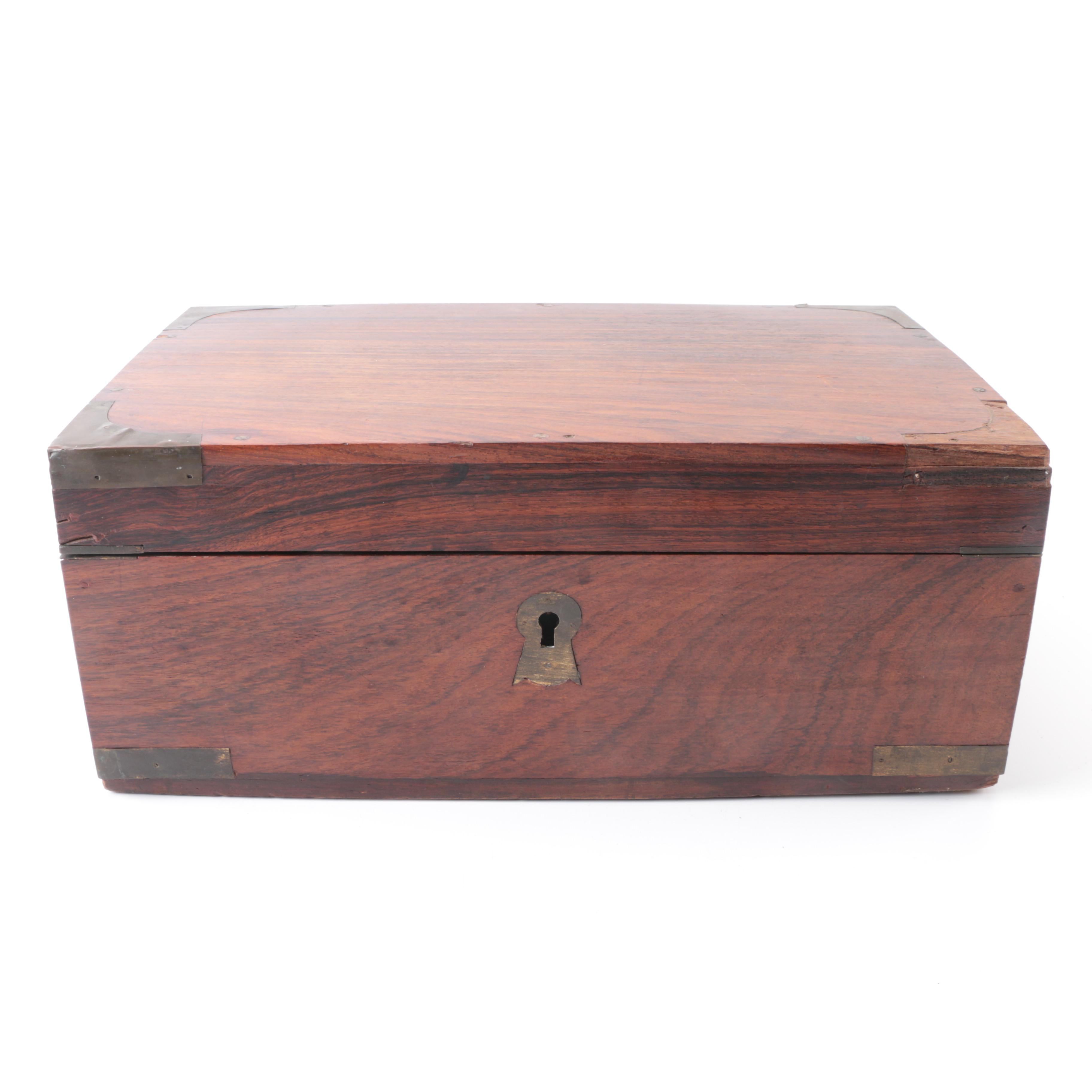 Gentleman's Office Wooden Lock Box