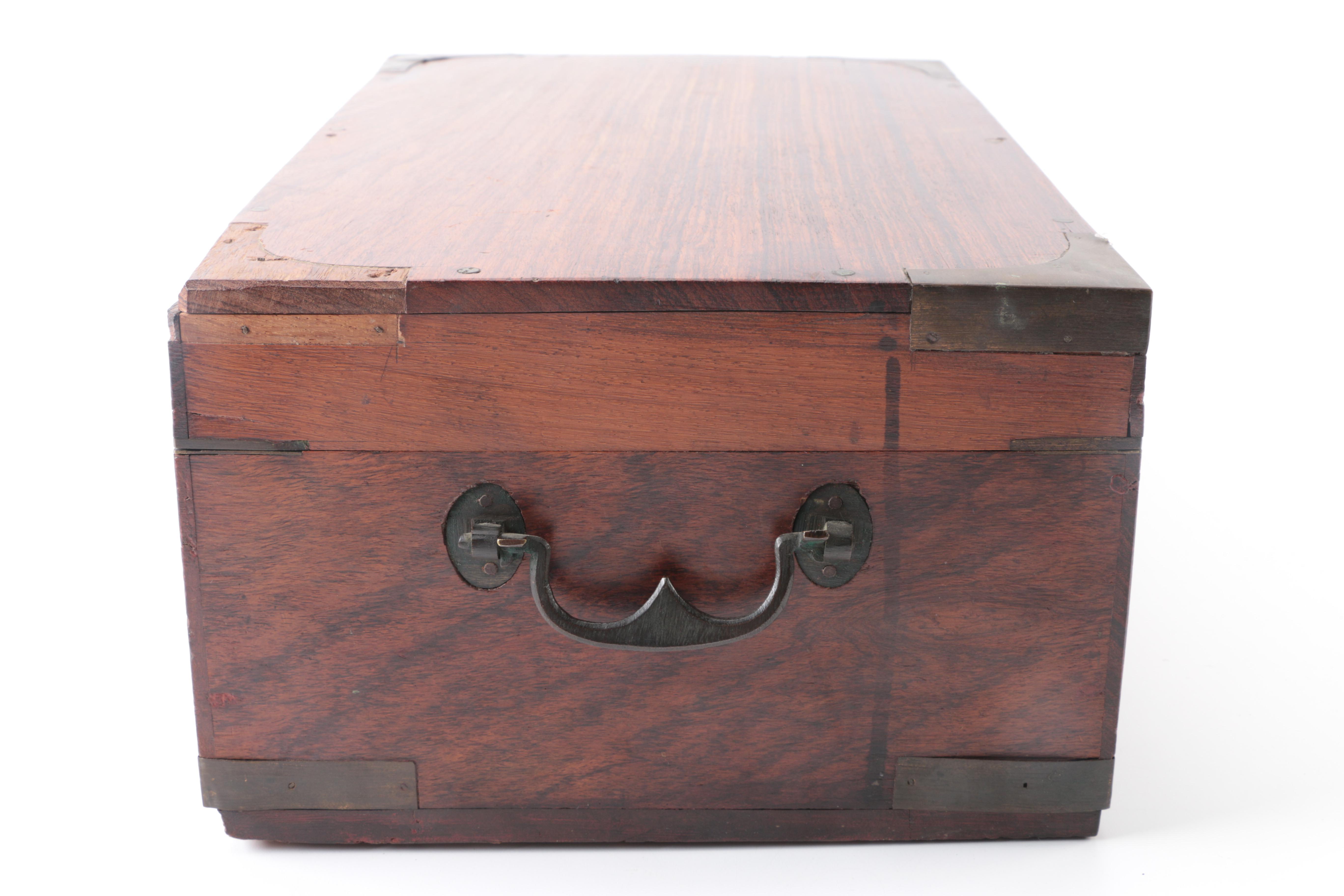 Gentleman's Office Wooden Lock Box