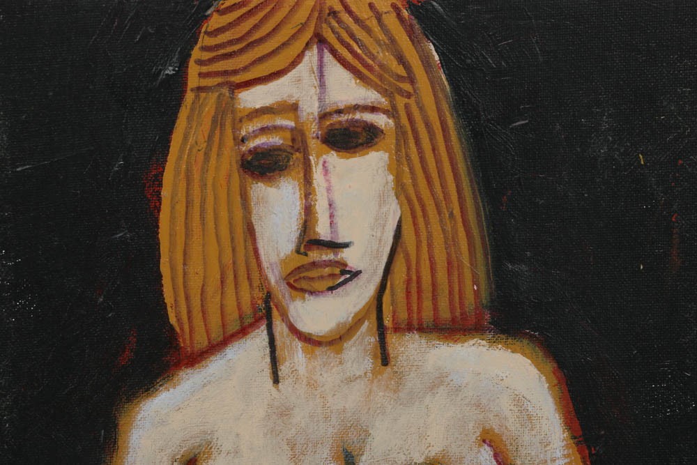 Assortment of Ronald Ashlstorm Mix Media on Board Compositions