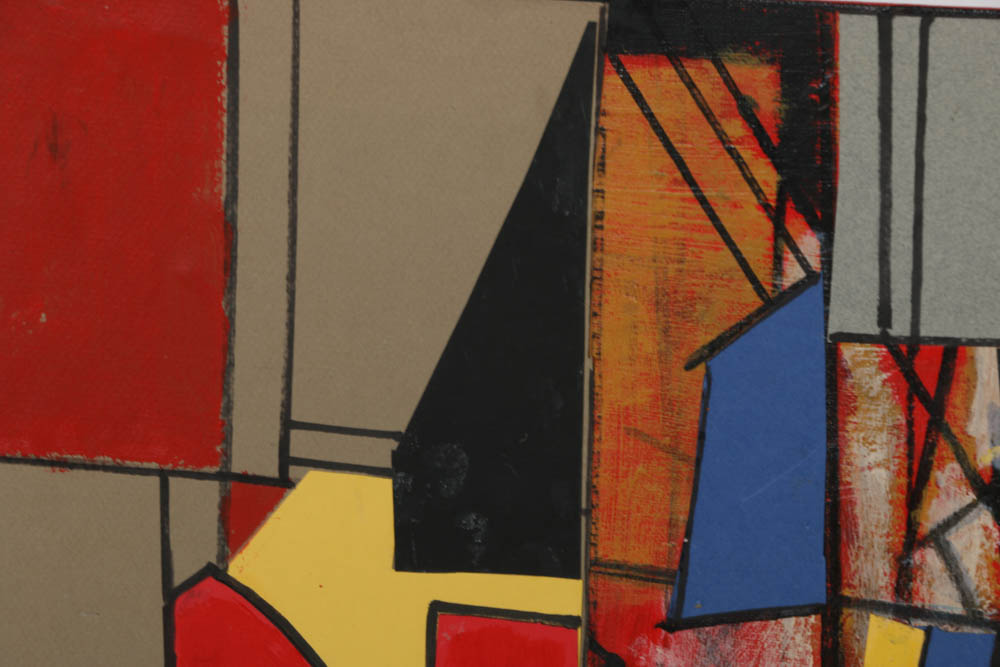 Assortment of Ronald Ashlstorm Mix Media on Board Compositions