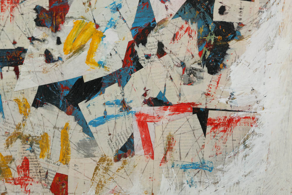 Assortment of Ronald Ashlstorm Mix Media on Board Compositions