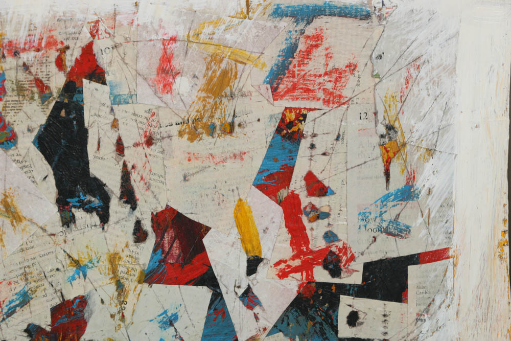 Assortment of Ronald Ashlstorm Mix Media on Board Compositions