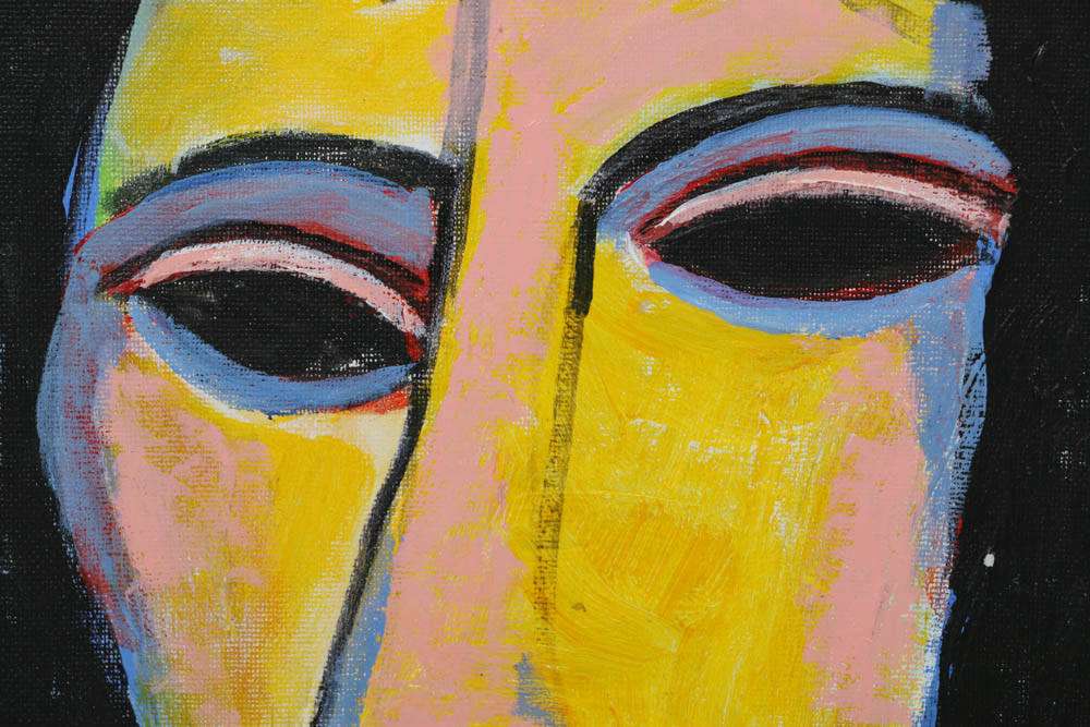 Assortment of Ronald Ashlstorm Mix Media on Board Compositions