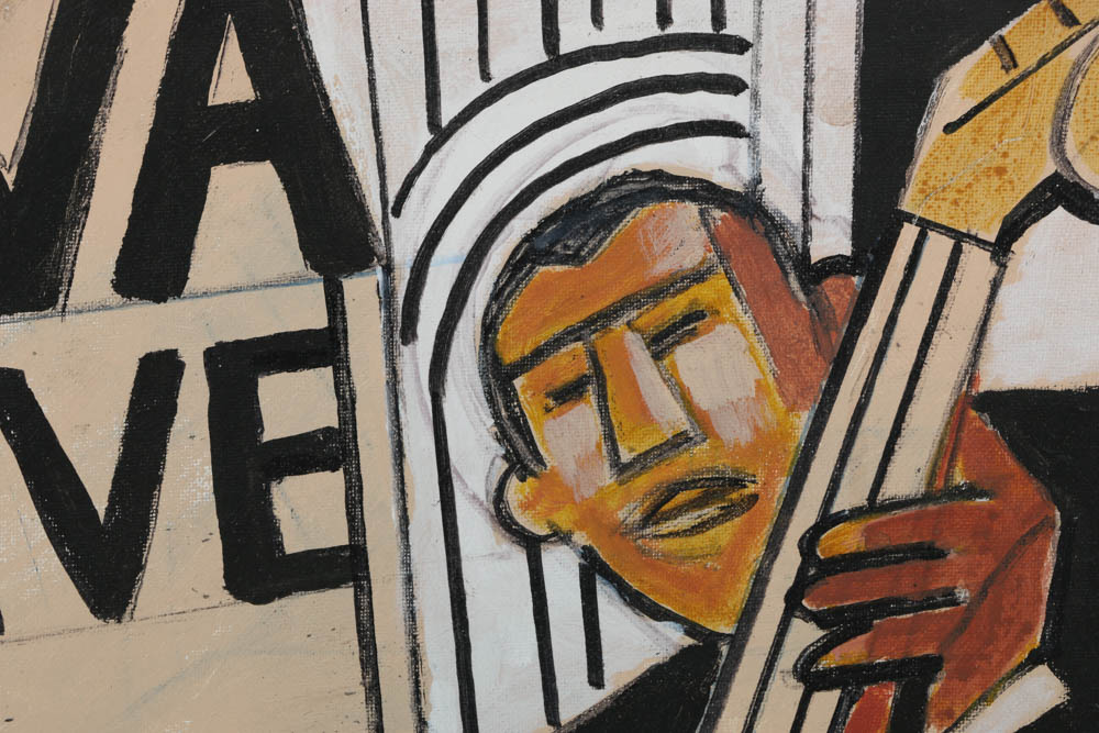 Assortment of Ronald Ashlstorm Mix Media on Board Compositions