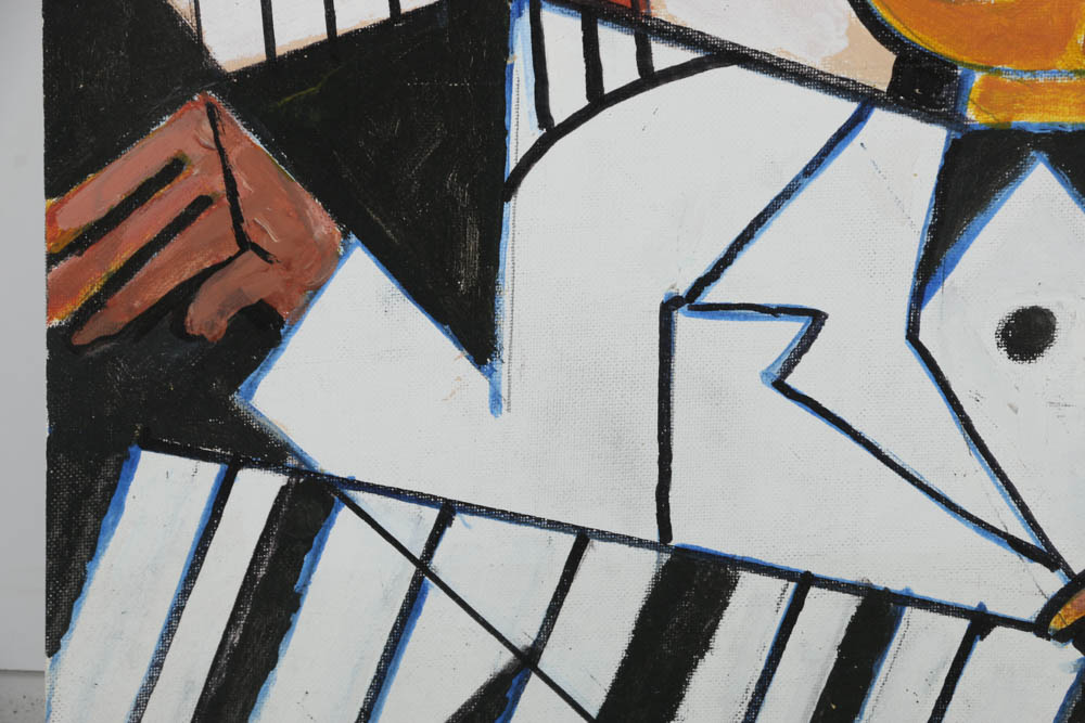 Assortment of Ronald Ashlstorm Mix Media on Board Compositions