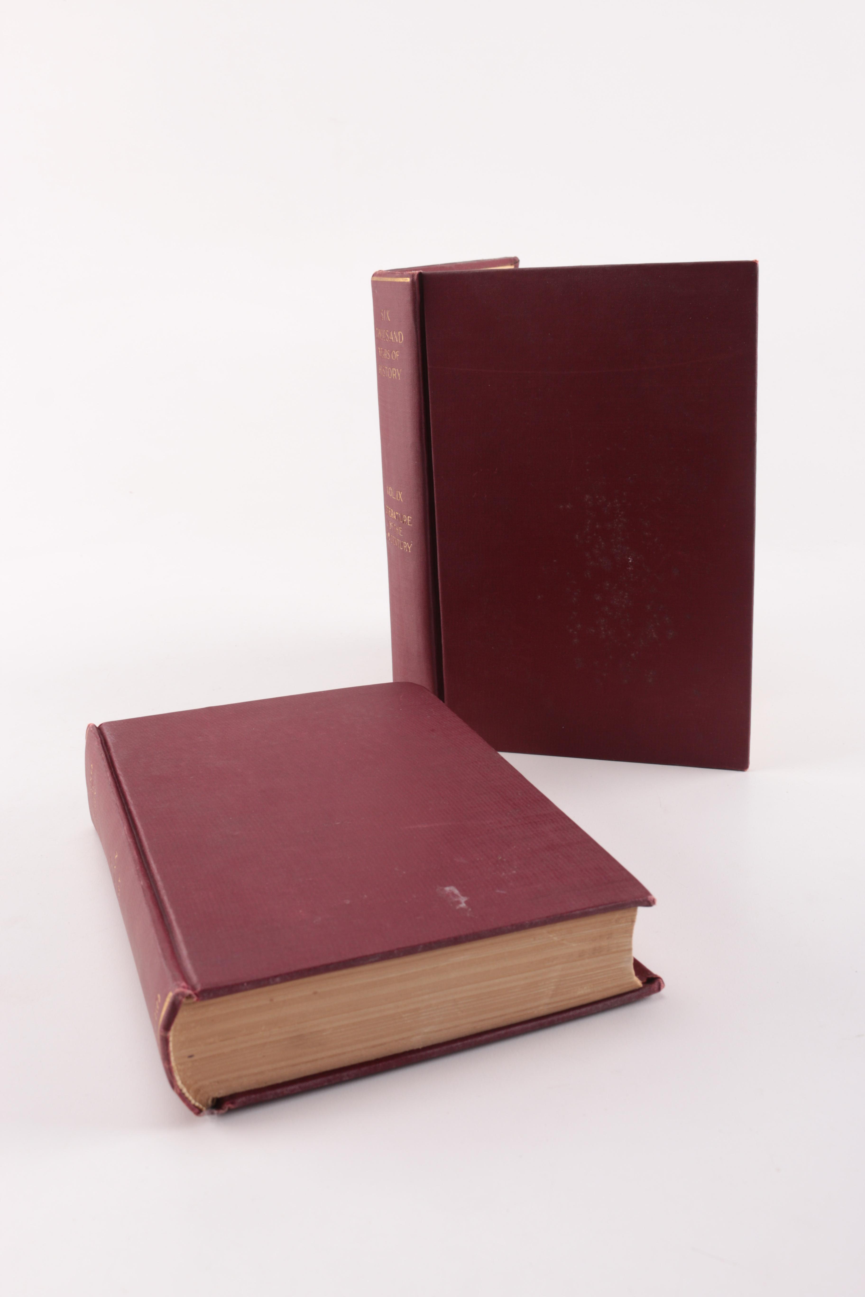 1900 Nine Volumes of "Six Thousand Years of History"