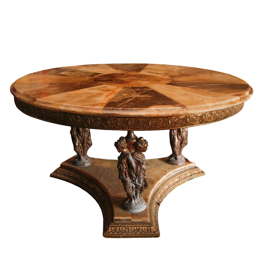 Neoclassical Style Cocktail Table