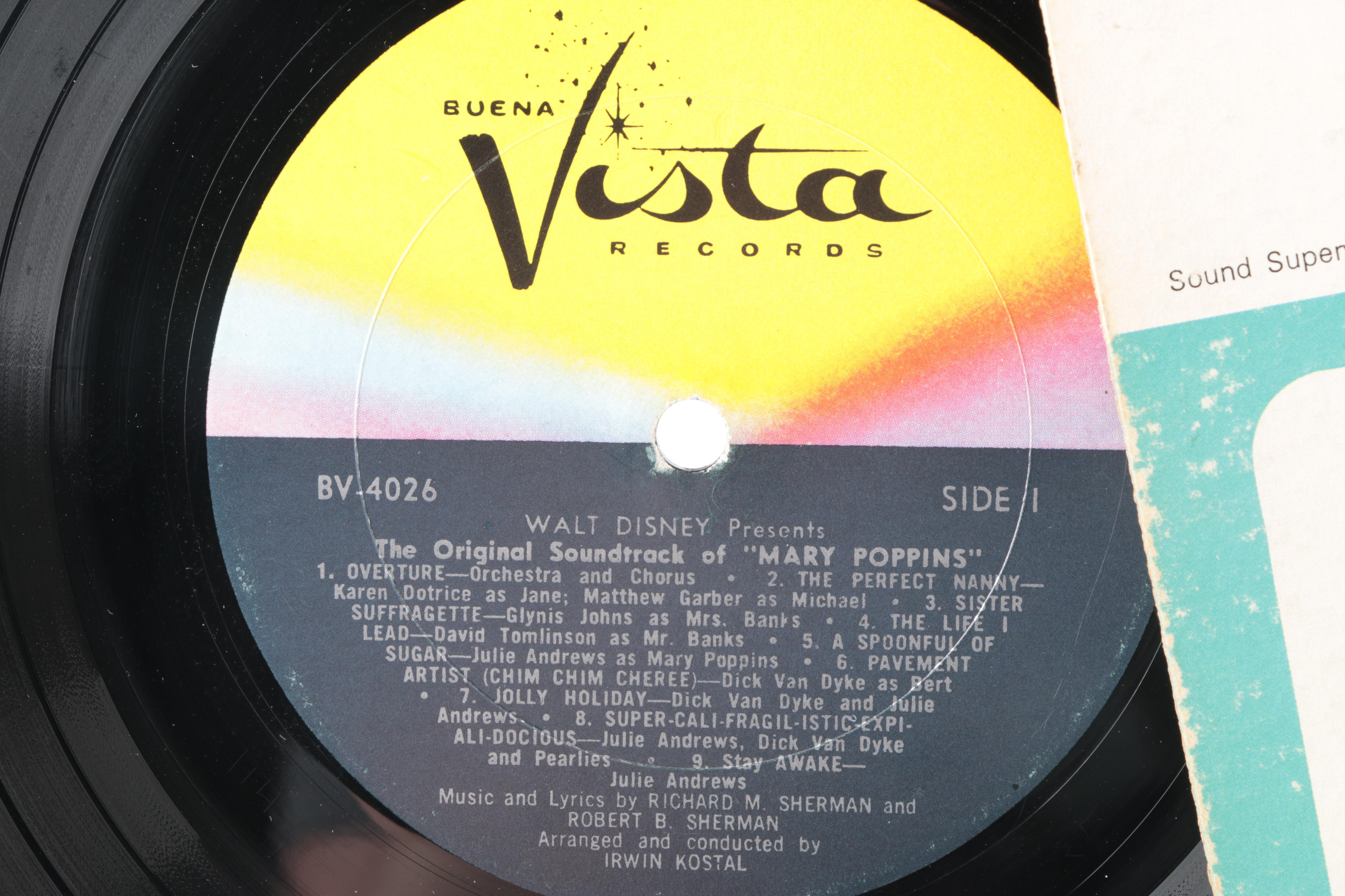 "Mary Poppins" and "Sound of Music" LPs