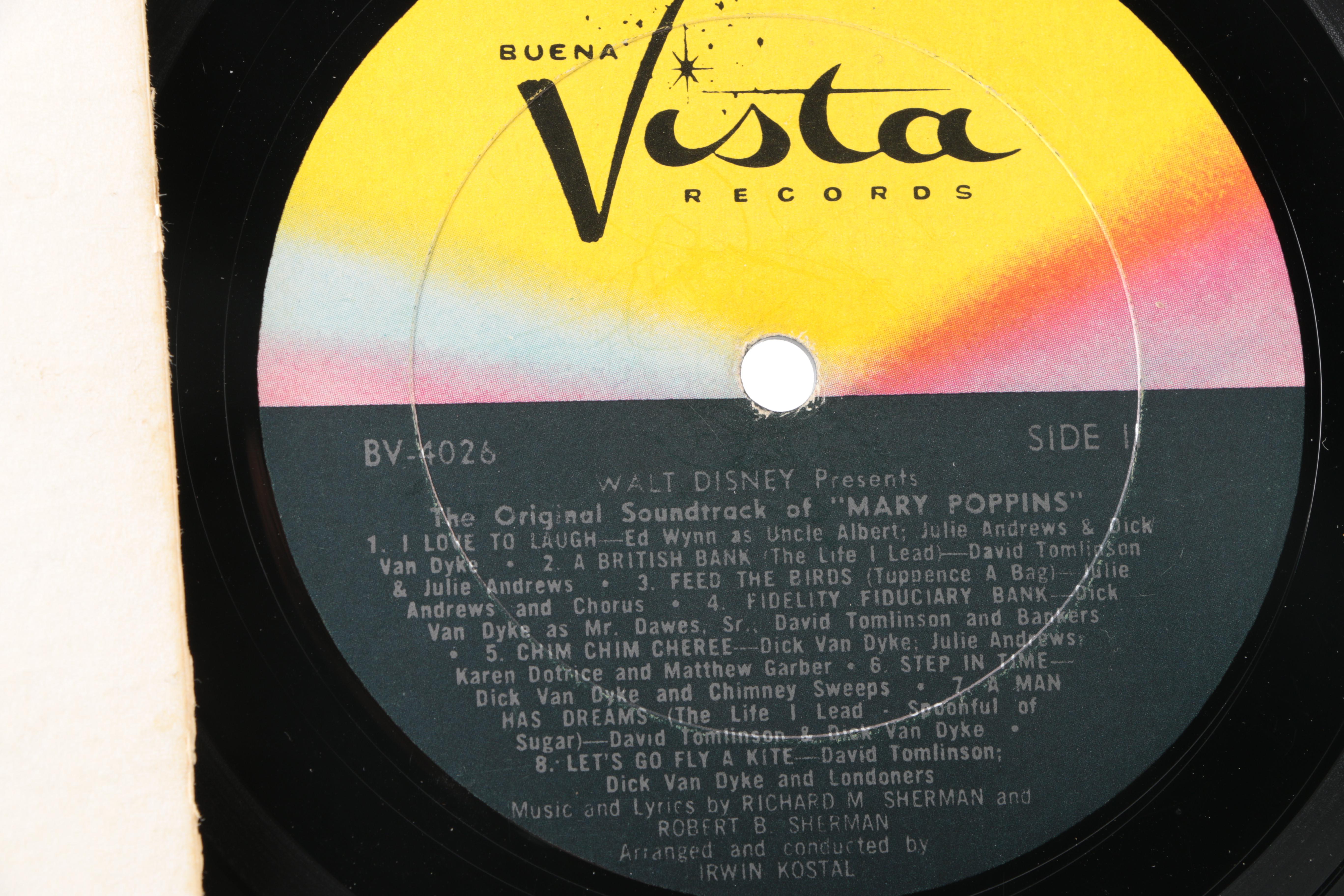 "Mary Poppins" and "Sound of Music" LPs