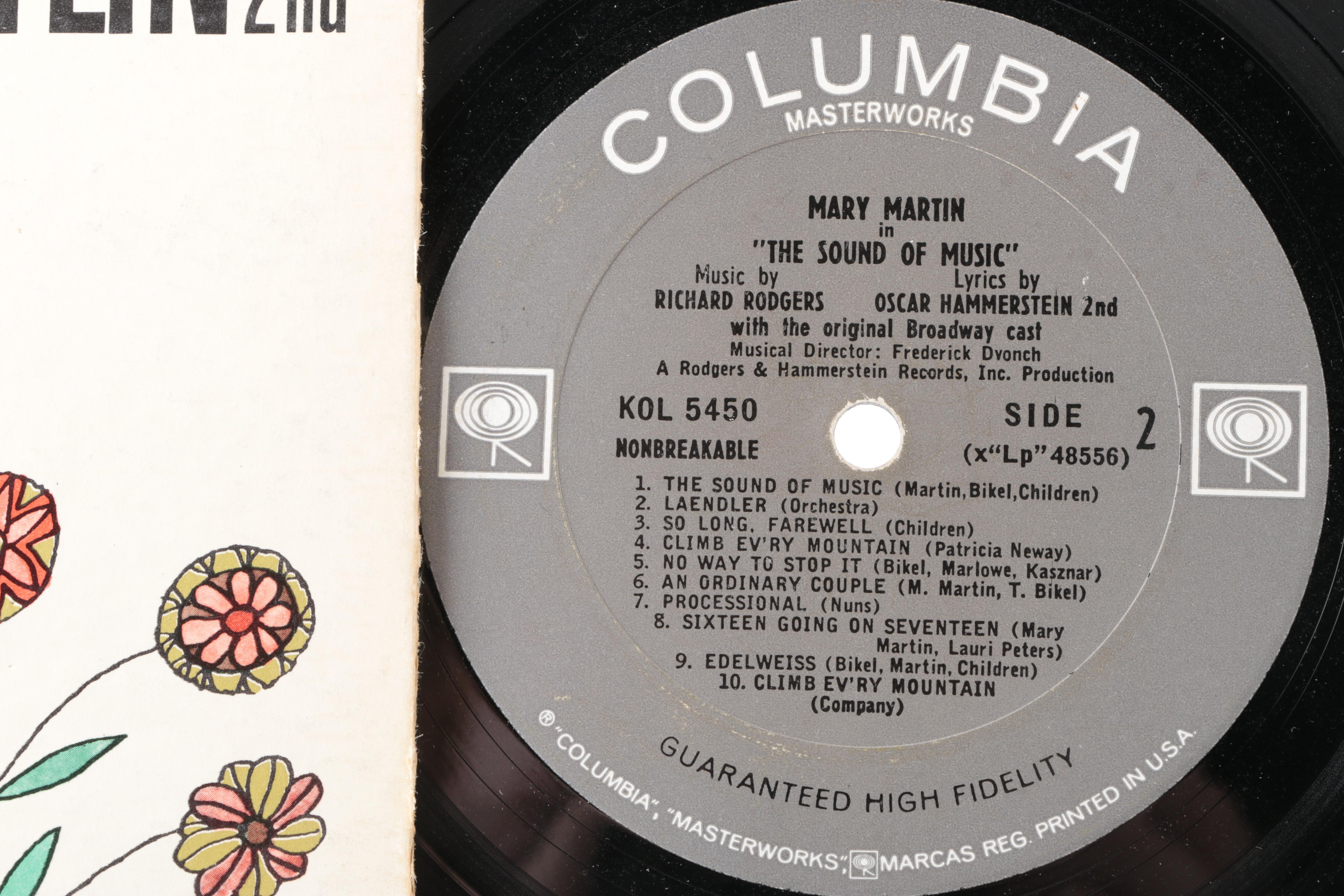 "Mary Poppins" and "Sound of Music" LPs