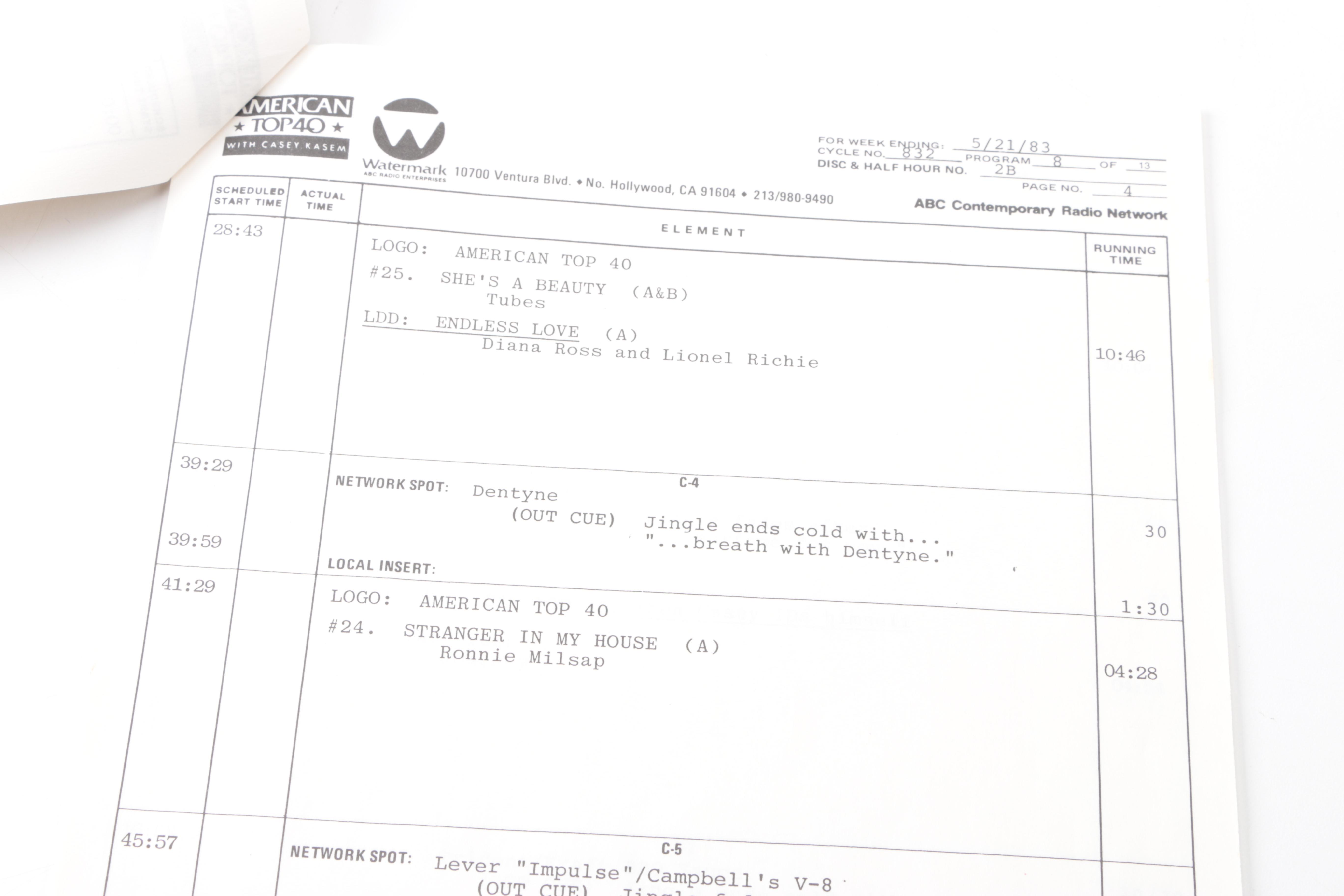 "American Top 40 with Casey Kasem" LP Box Set