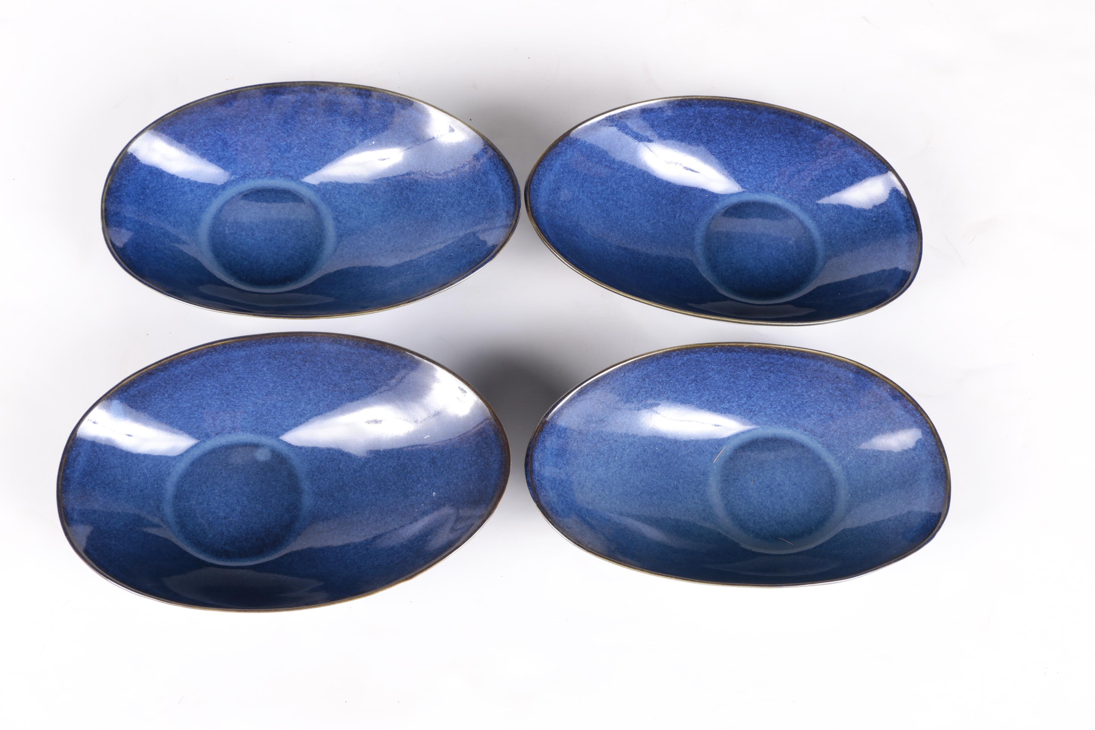 Modern Blue Ceramic Dinnerware