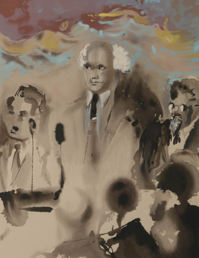 Salvador Dali Signed Limited Edition Lithograph on Paper "A Moment in History"